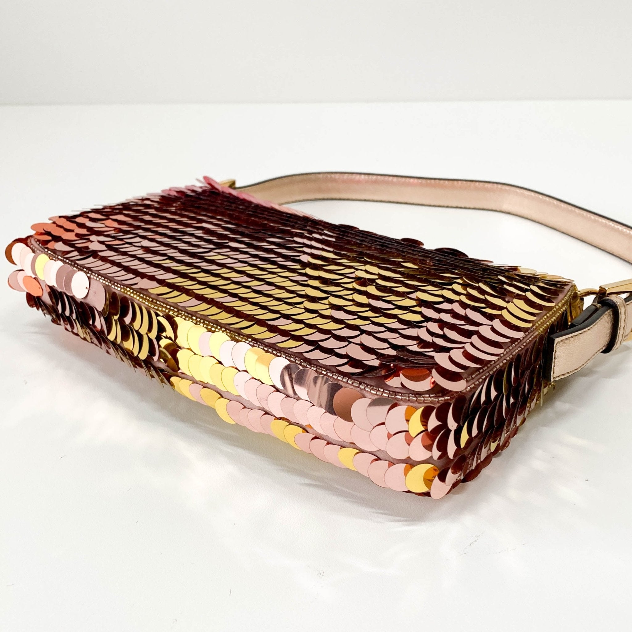 FENDI Baguette Re - Edition 1997 Pink/Red Multicolor Sequin Shoulder Bag, in , Sold by HIVE PRELOVED - Shoulder Bags, ,