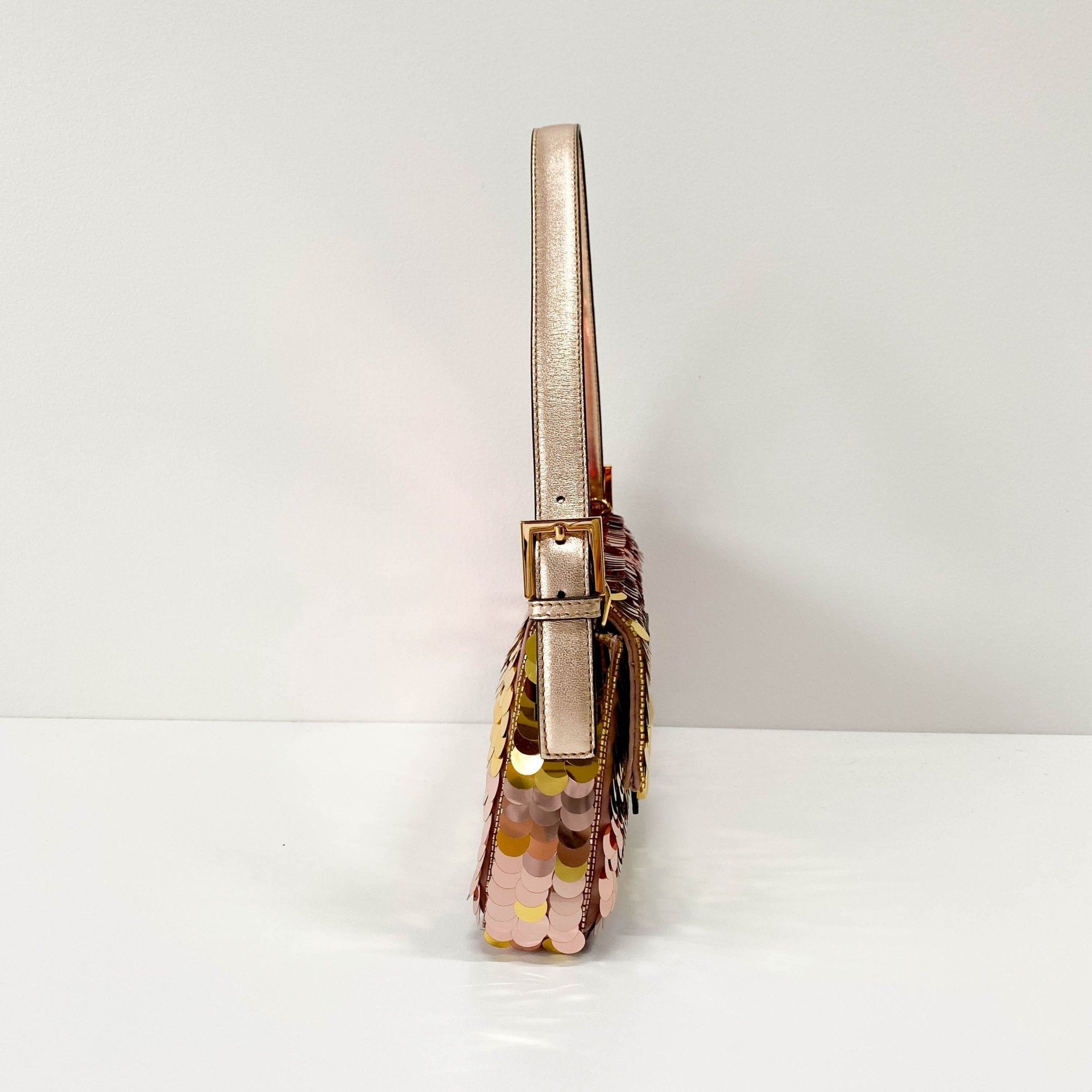 FENDI Baguette Re - Edition 1997 Pink/Red Multicolor Sequin Shoulder Bag, in , Sold by HIVE PRELOVED - Shoulder Bags, ,