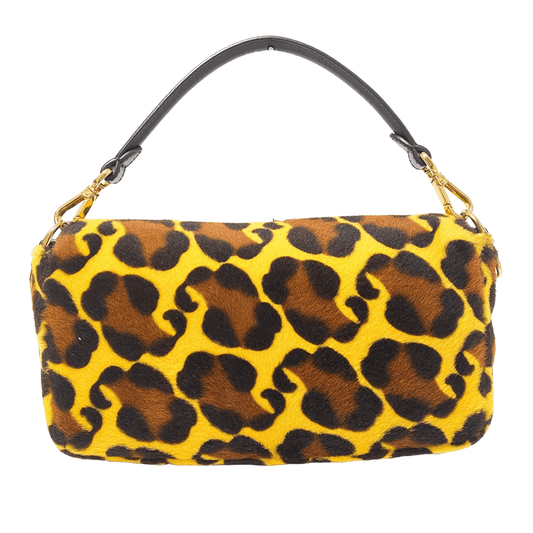 FENDI Baguette Re - Edition Pony Hair Leopard Shoulder Bag, in , Sold by HIVE PRELOVED - Shoulder Bags, ,