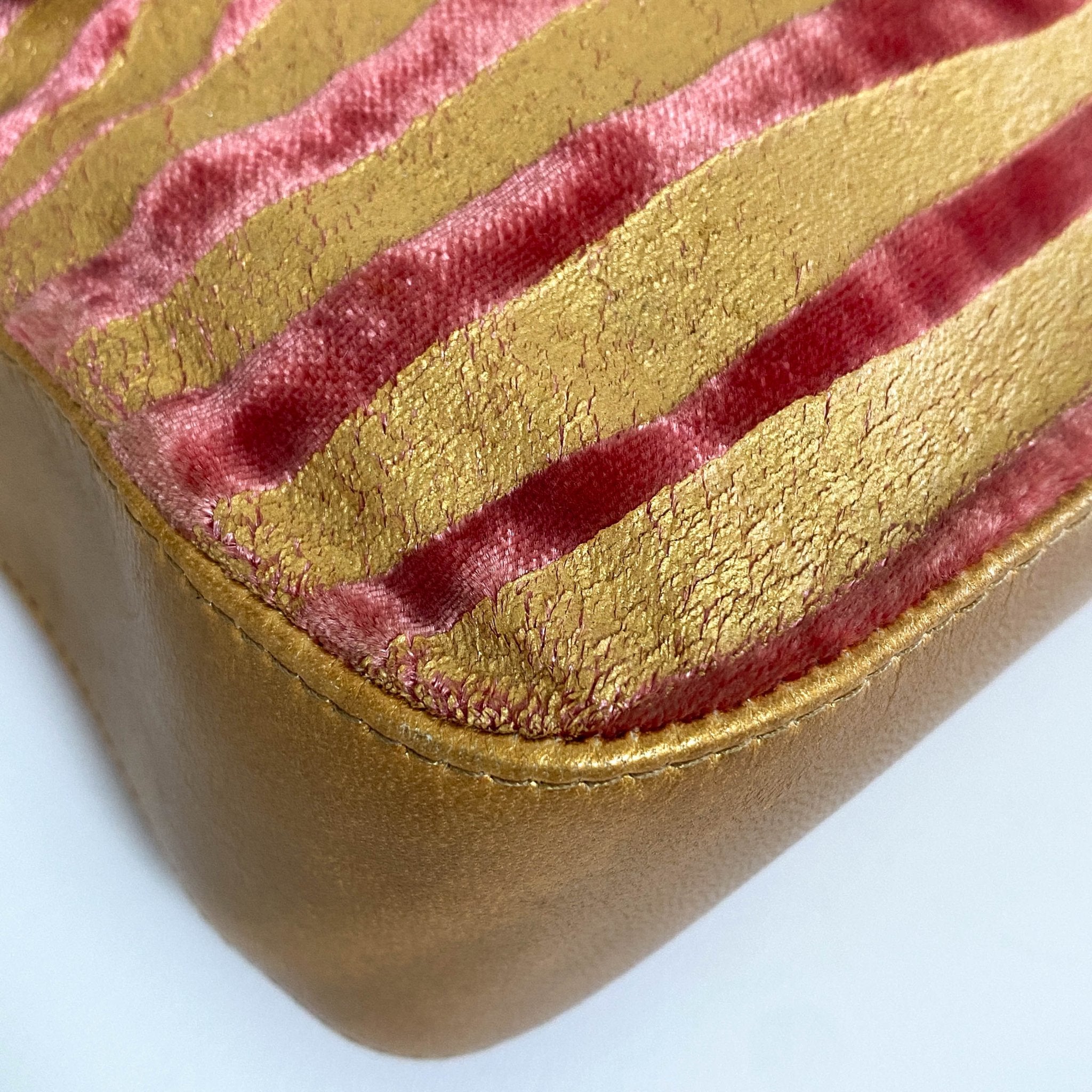 FENDI Baguette Red Tiger Gold Zebra Pattern Leather / Velvet Shoulder Bag, in , Sold by HIVE PRELOVED - Sale, Shoulder Bags,