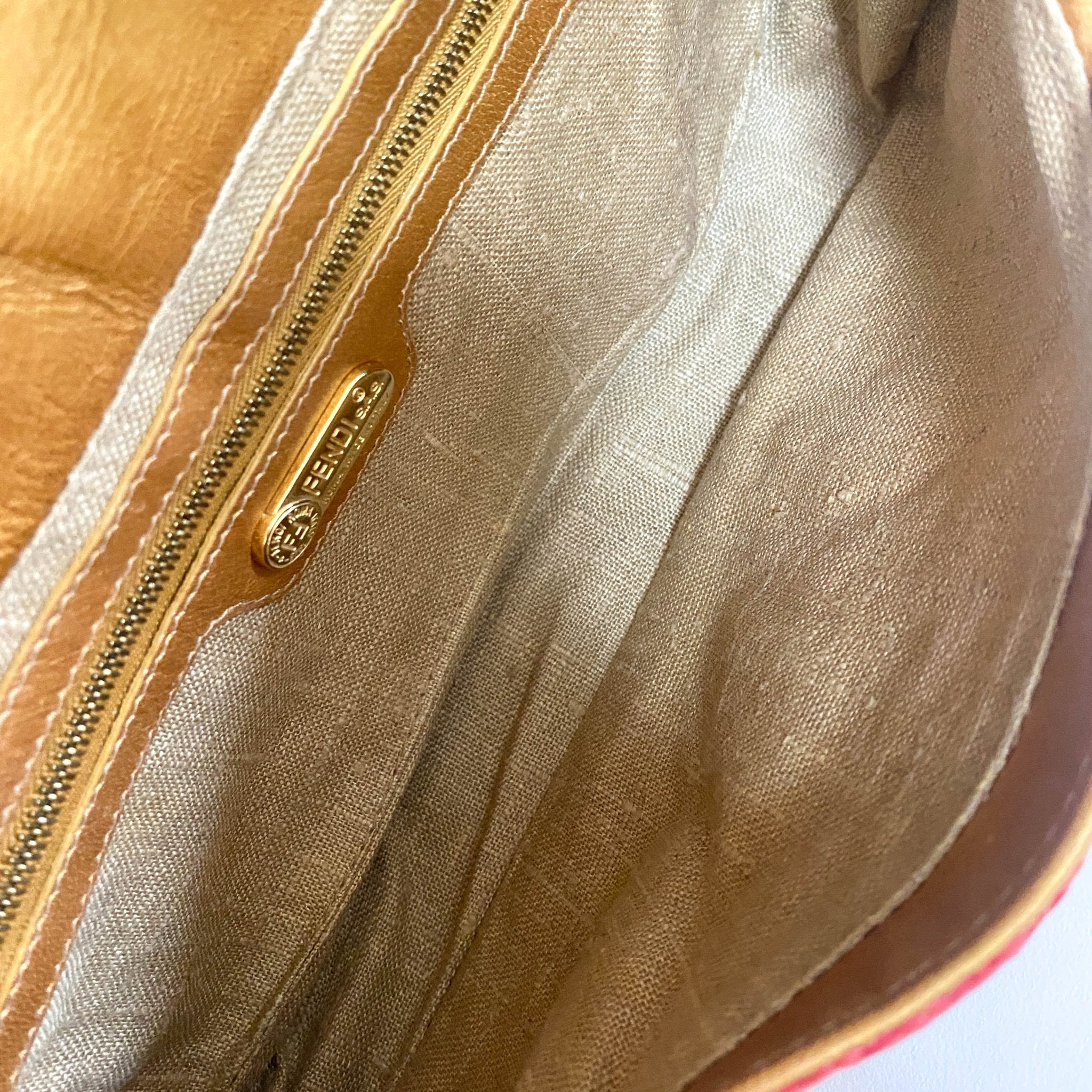 FENDI Baguette Red Tiger Gold Zebra Pattern Leather / Velvet Shoulder Bag, in , Sold by HIVE PRELOVED - Sale, Shoulder Bags,