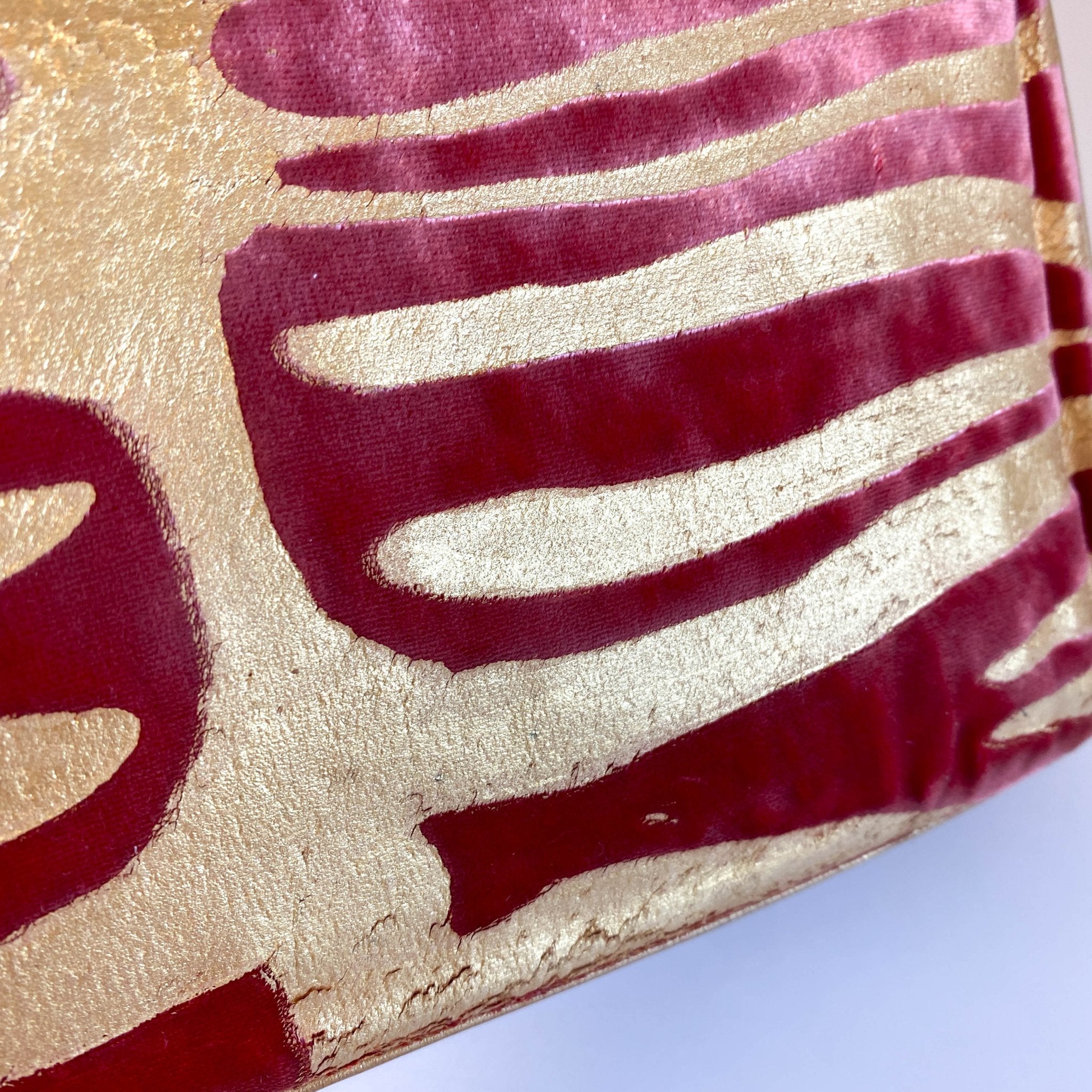 FENDI Baguette Red Tiger Gold Zebra Pattern Leather / Velvet Shoulder Bag, in , Sold by HIVE PRELOVED - Shoulder Bags, ,