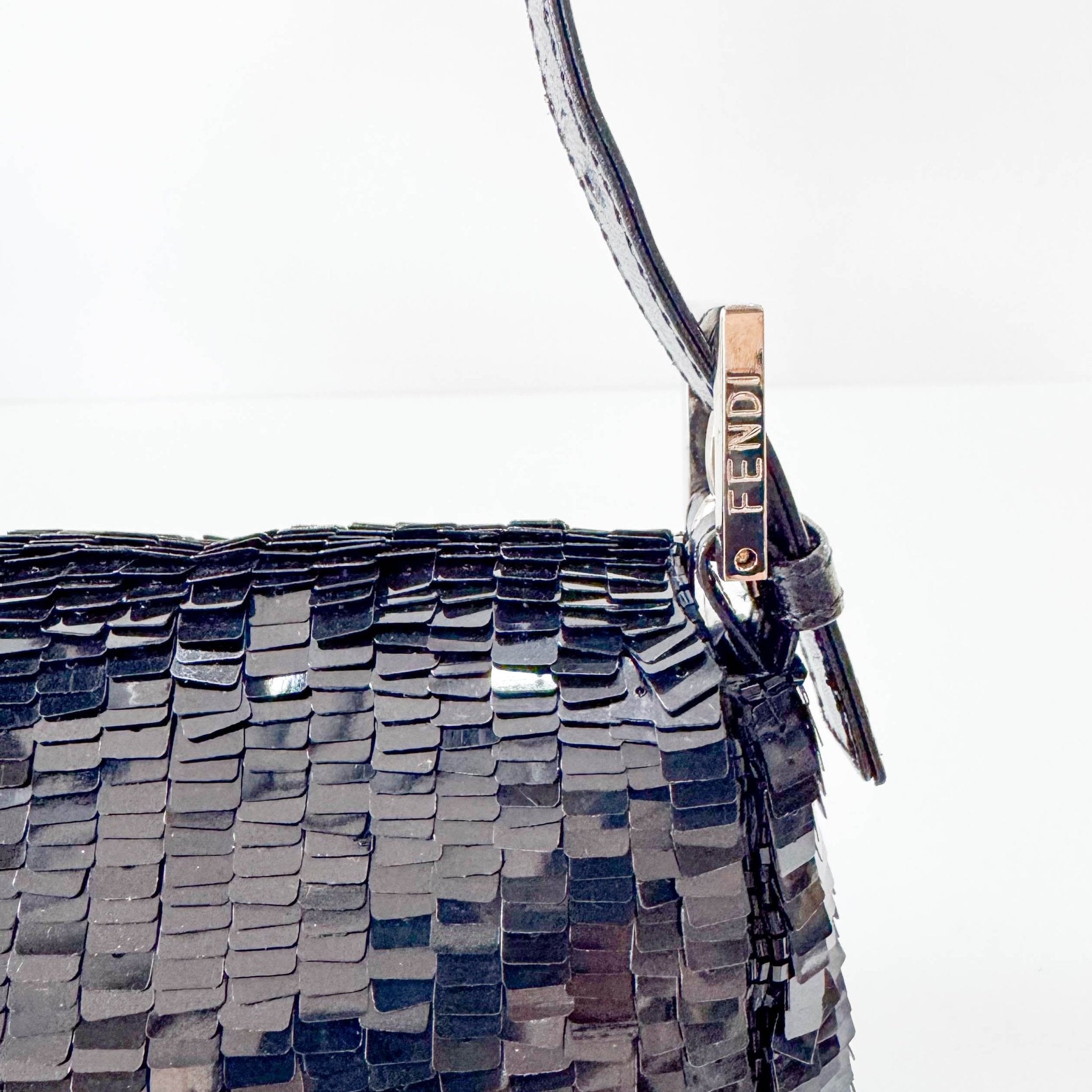 FENDI Baguette Sequin Black Shoulder Bag, in , Sold by HIVE PRELOVED - Shoulder Bags, ,
