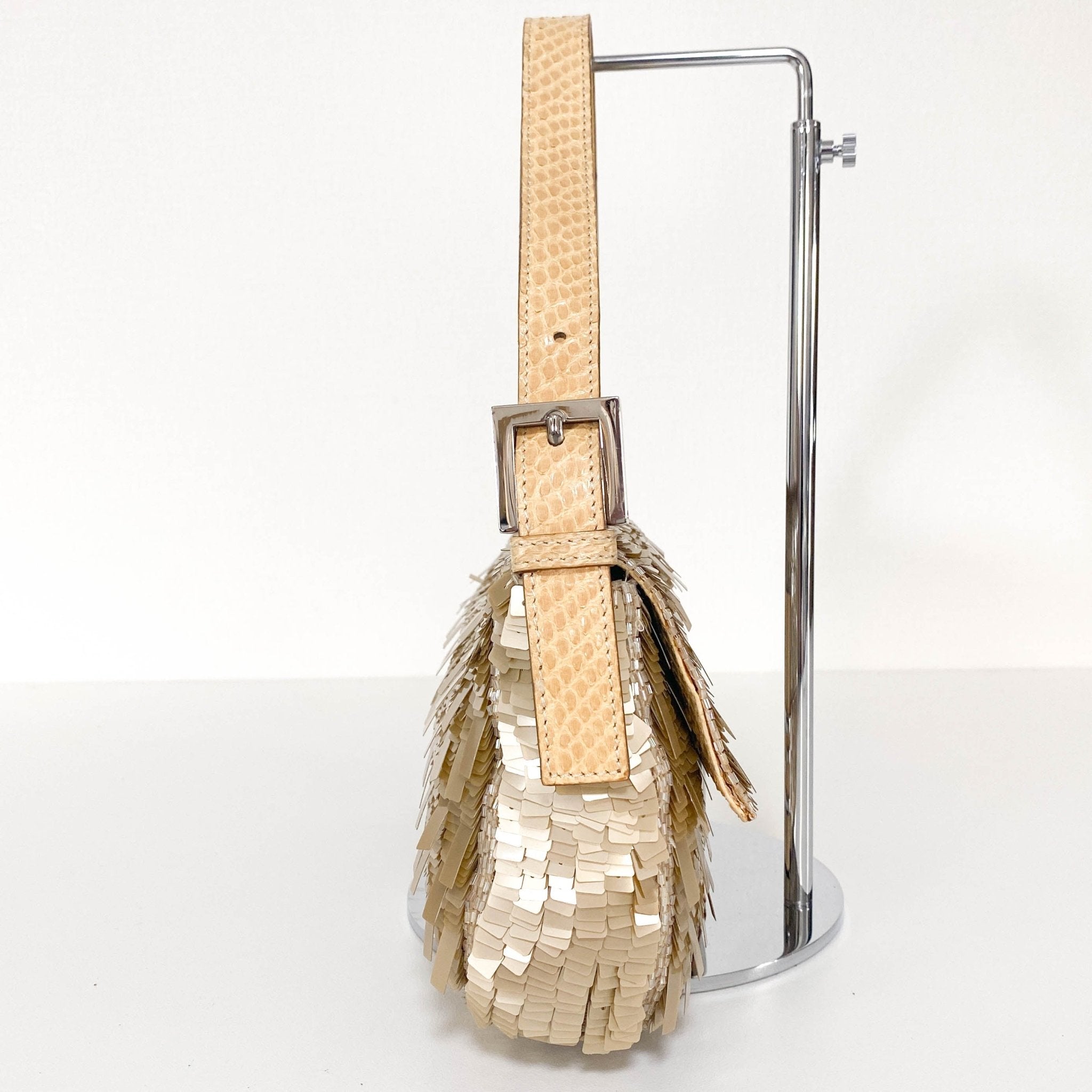 FENDI Baguette Sequin Champagne Gold, in , Sold by HIVE PRELOVED - Shoulder Bags, ,