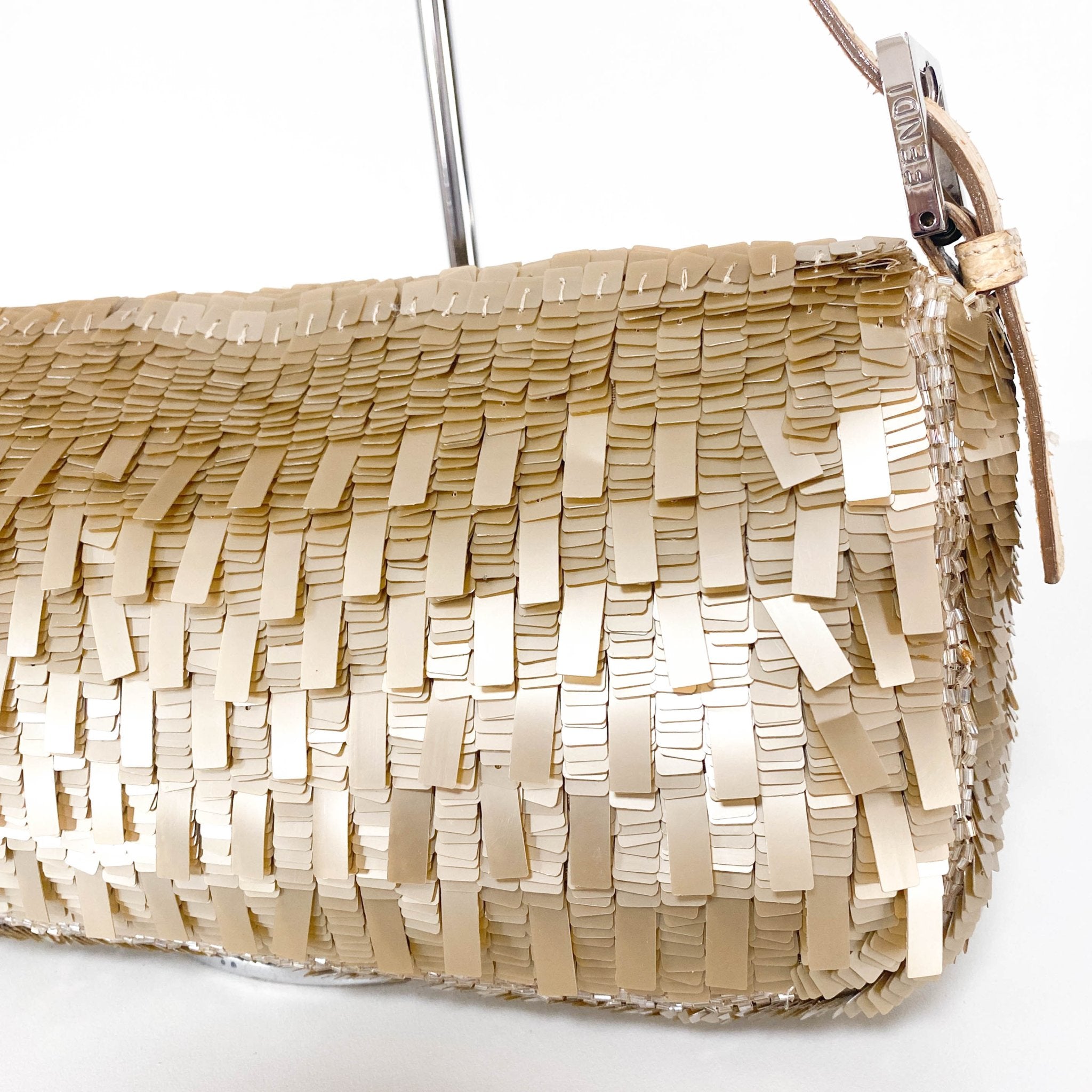 FENDI Baguette Sequin Champagne Gold, in , Sold by HIVE PRELOVED - Shoulder Bags, ,