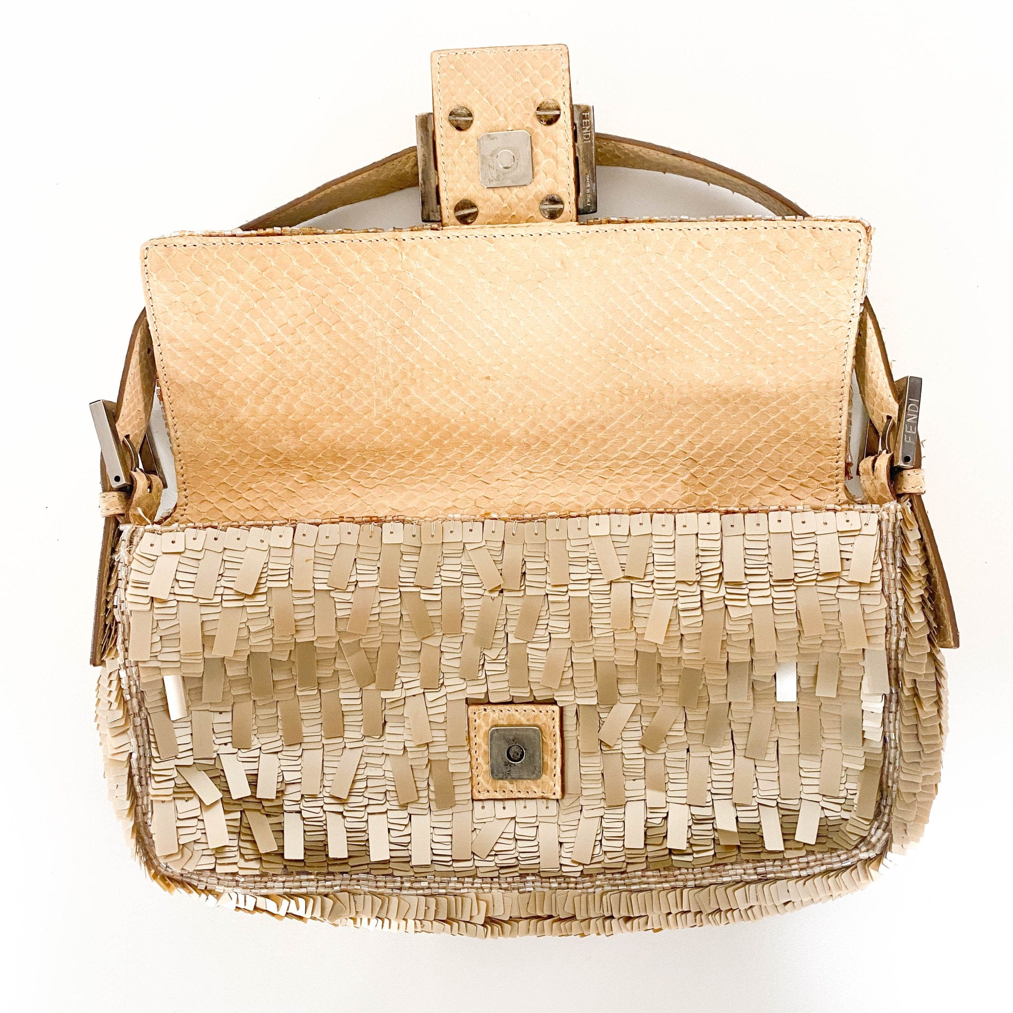 FENDI Baguette Sequin Champagne Gold, in , Sold by HIVE PRELOVED - Shoulder Bags, ,