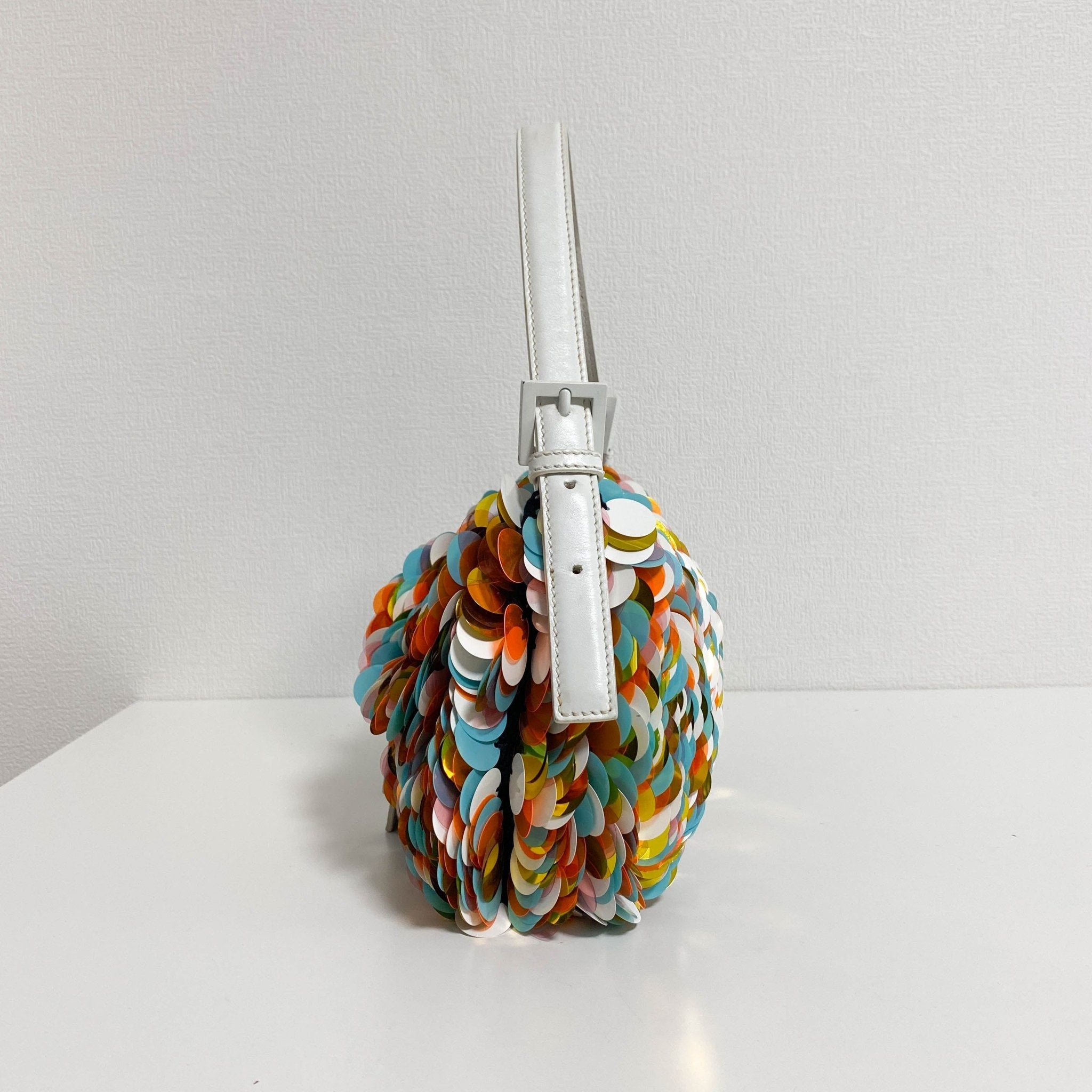 FENDI Baguette Sequin Paillettes Multicolour / White Shoulder Bag, in , Sold by HIVE PRELOVED - Shoulder Bags, ,