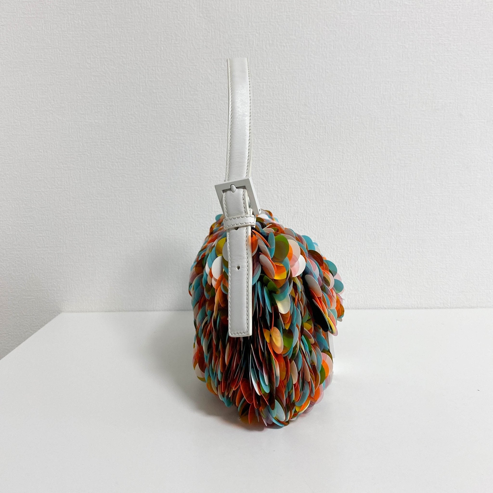 FENDI Baguette Sequin Paillettes Multicolour / White Shoulder Bag, in , Sold by HIVE PRELOVED - Shoulder Bags, ,