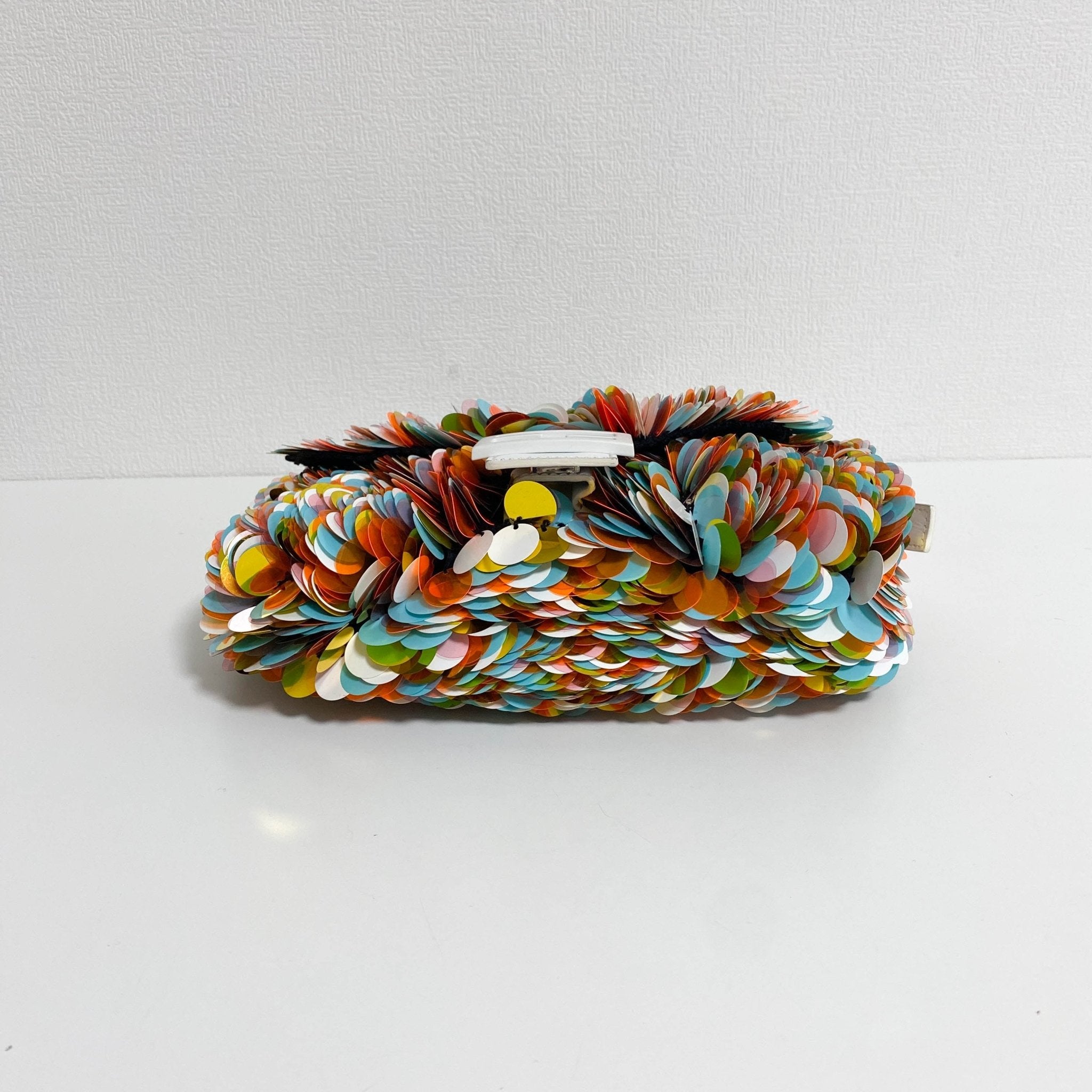 FENDI Baguette Sequin Paillettes Multicolour / White Shoulder Bag, in , Sold by HIVE PRELOVED - Shoulder Bags, ,