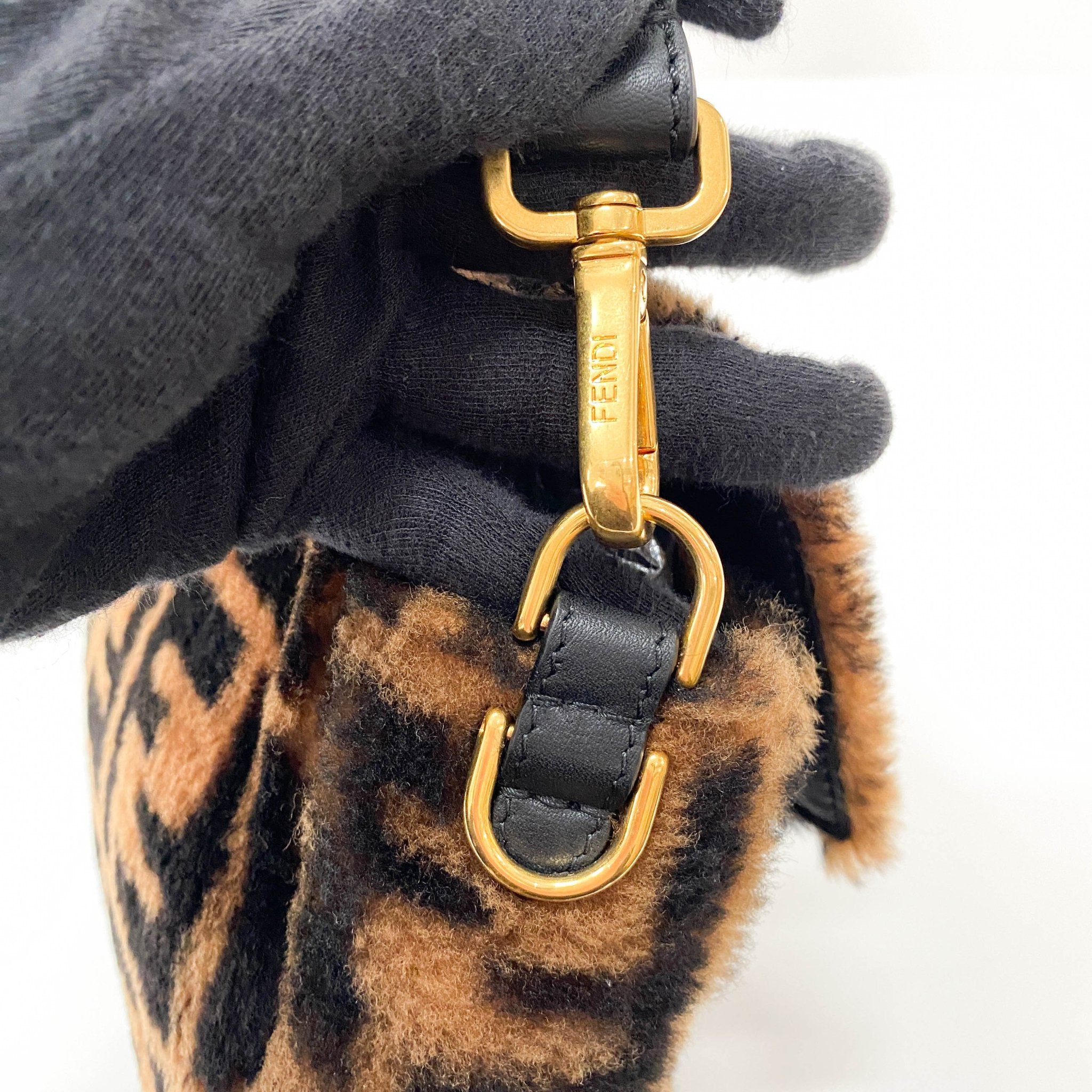 FENDI Baguette Sheep Fur Shoulder Bag, in , Sold by HIVE PRELOVED - Shoulder Bags, ,