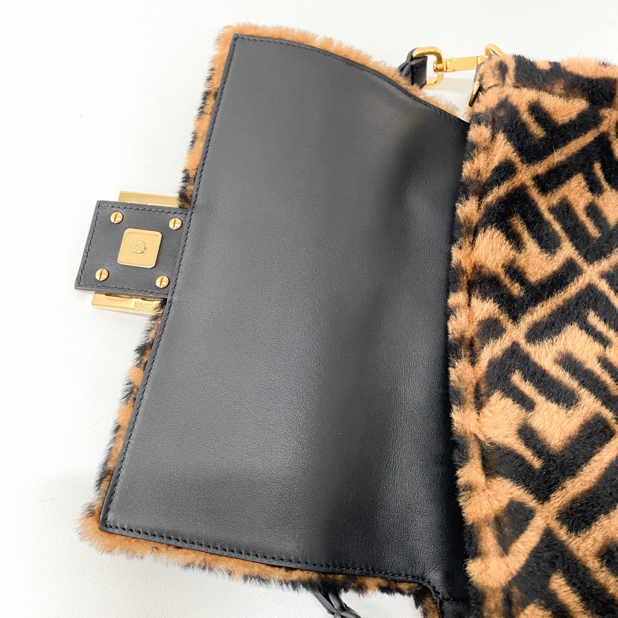 FENDI Baguette Sheep Fur Shoulder Bag, in , Sold by HIVE PRELOVED - Shoulder Bags, ,