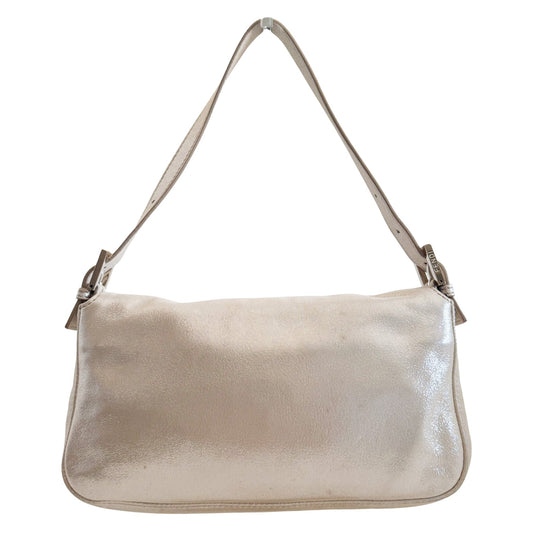 FENDI Baguette Shimmery Champagne Gold Shoulder Bag Rhinestone Hardware, in , Sold by HIVE PRELOVED - Shoulder Bags, ,