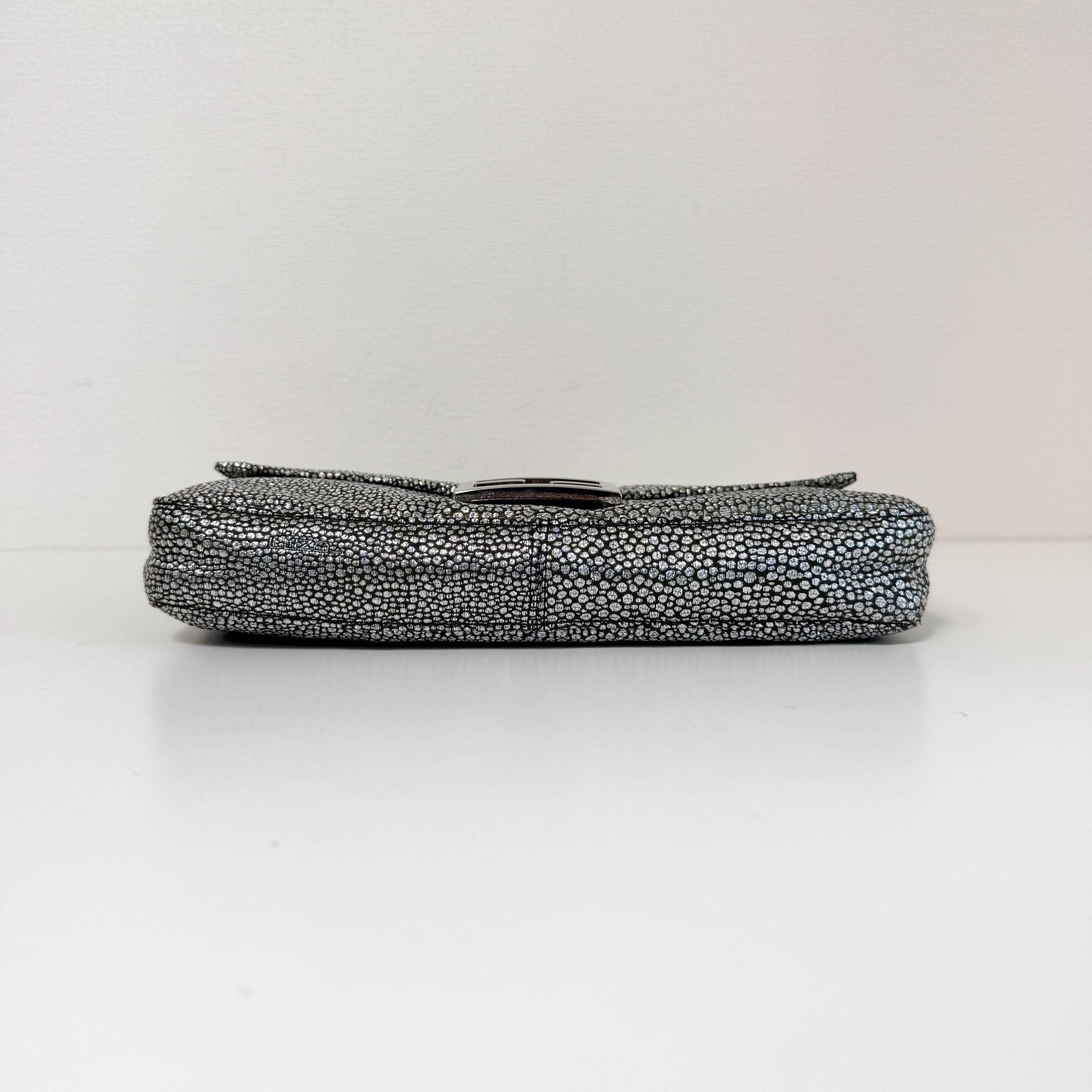 FENDI Baguette Silver Leather Shoulder Bag, in , Sold by HIVE PRELOVED - Shoulder Bags, ,