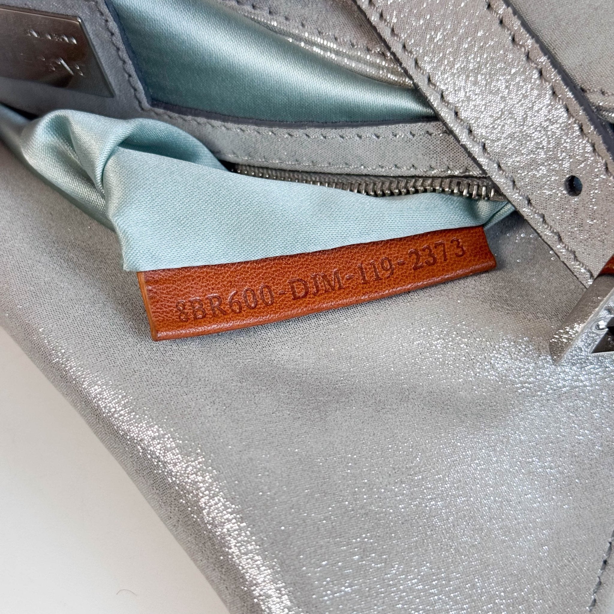 FENDI Baguette Silver Leather Shoulder Bag, in , Sold by HIVE PRELOVED - Shoulder Bags, ,