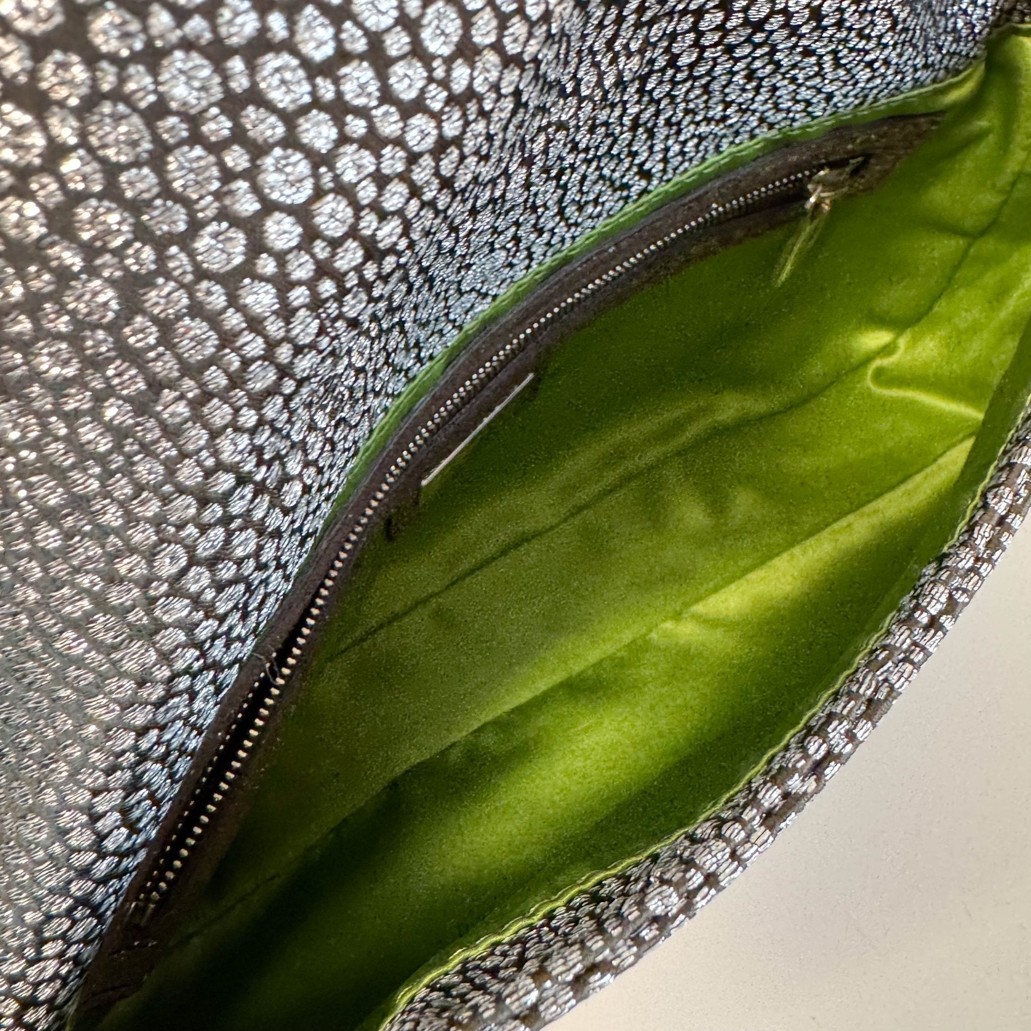 FENDI Baguette Silver Leather Shoulder Bag, in , Sold by HIVE PRELOVED - Shoulder Bags, ,