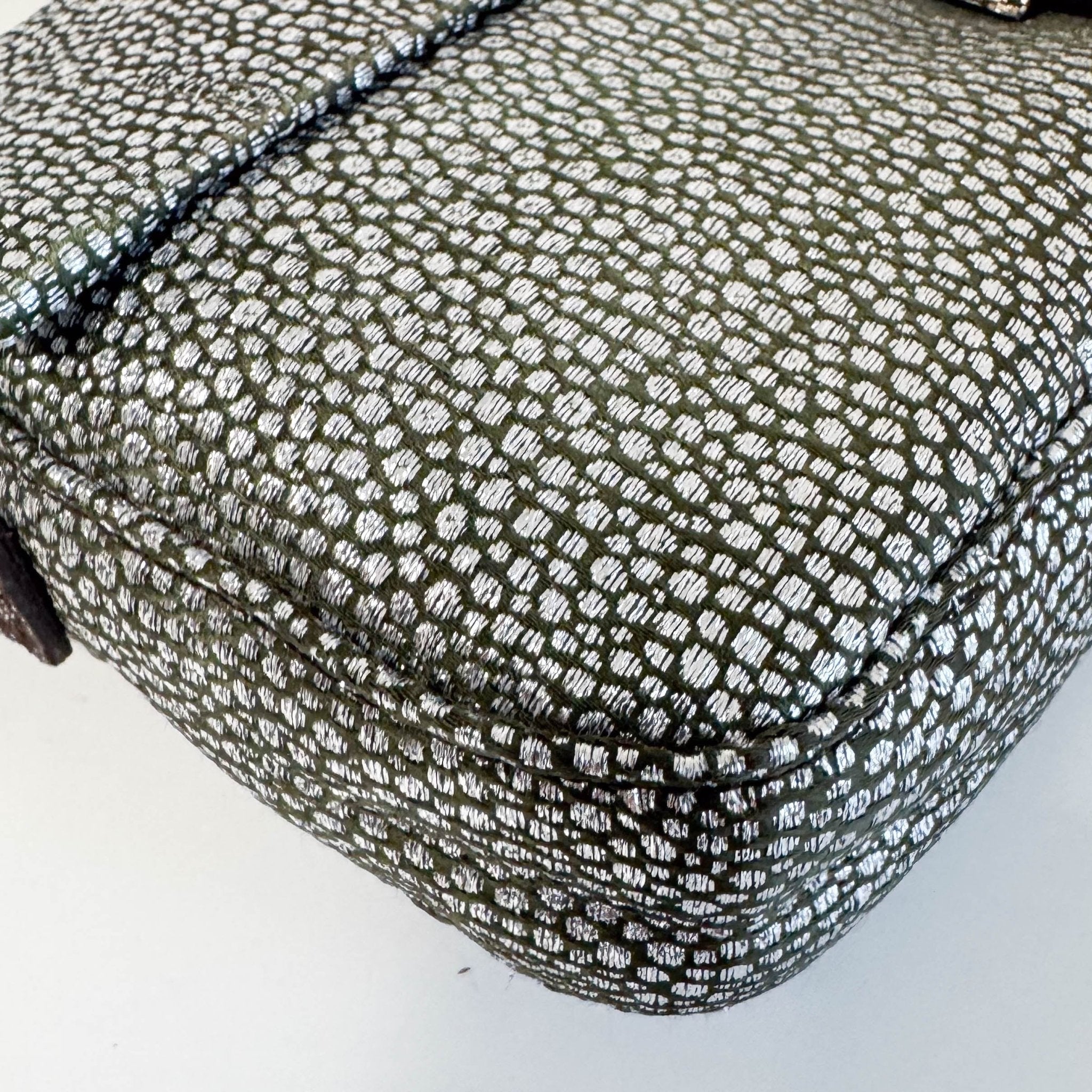 FENDI Baguette Silver Leather Shoulder Bag, in , Sold by HIVE PRELOVED - Shoulder Bags, ,