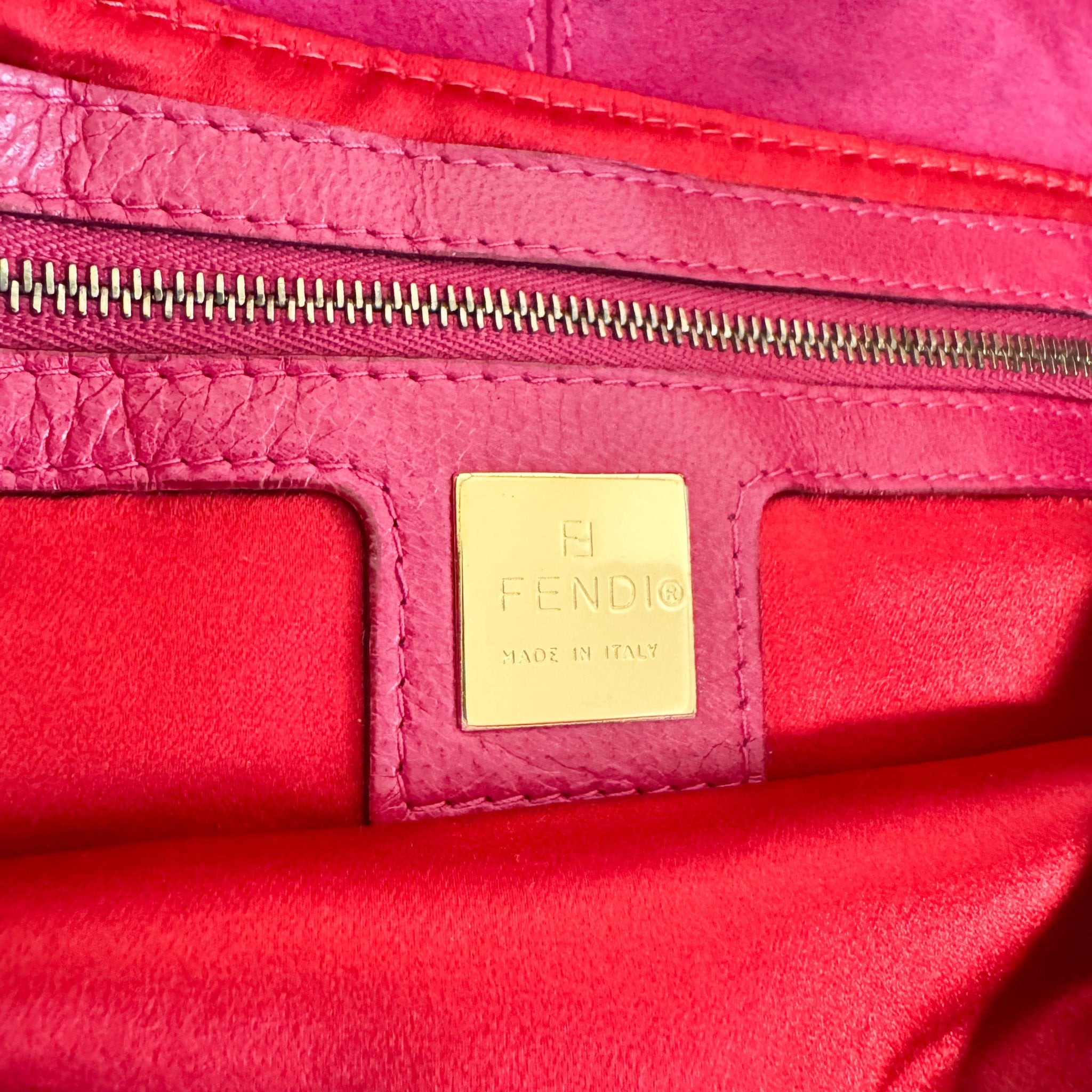 FENDI Baguette Suede Pink Shoulder Bag, in , Sold by HIVE PRELOVED - Shoulder Bags, ,