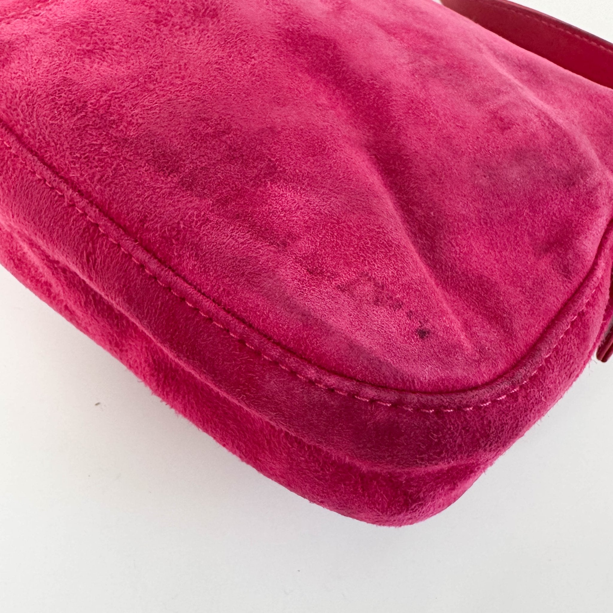 FENDI Baguette Suede Pink Shoulder Bag, in , Sold by HIVE PRELOVED - Shoulder Bags, ,