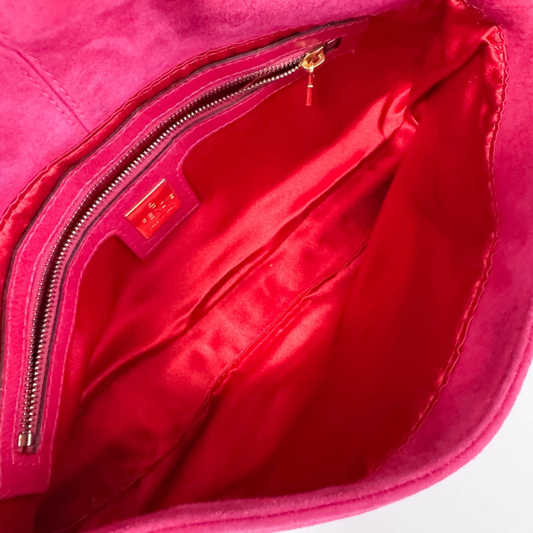 FENDI Baguette Suede Pink Shoulder Bag, in , Sold by HIVE PRELOVED - Shoulder Bags, ,