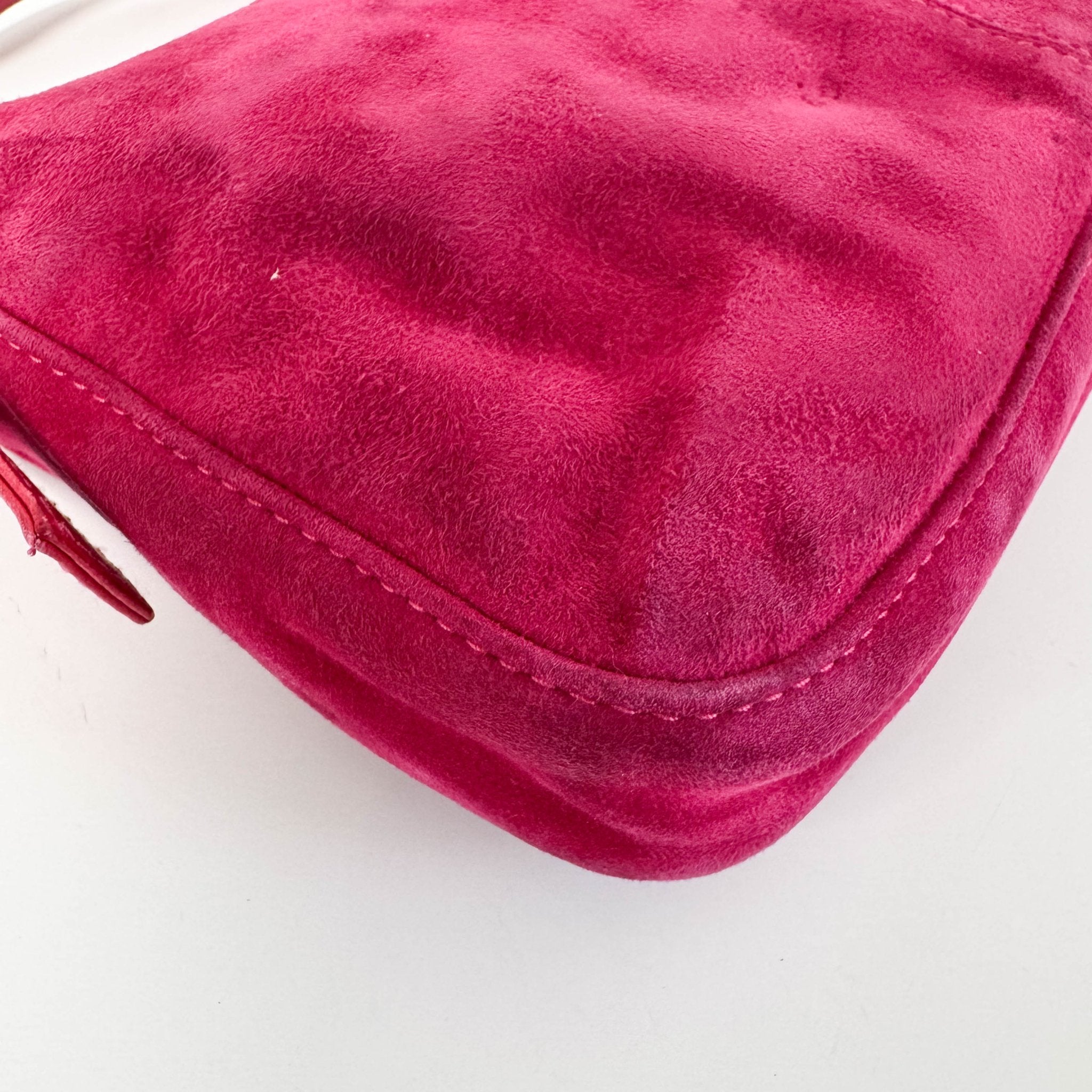 FENDI Baguette Suede Pink Shoulder Bag, in , Sold by HIVE PRELOVED - Shoulder Bags, ,