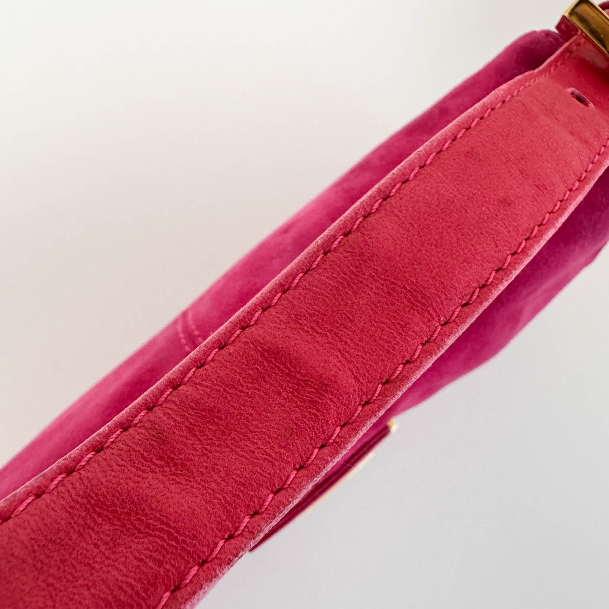 FENDI Baguette Suede Pink Shoulder Bag, in , Sold by HIVE PRELOVED - Shoulder Bags, ,