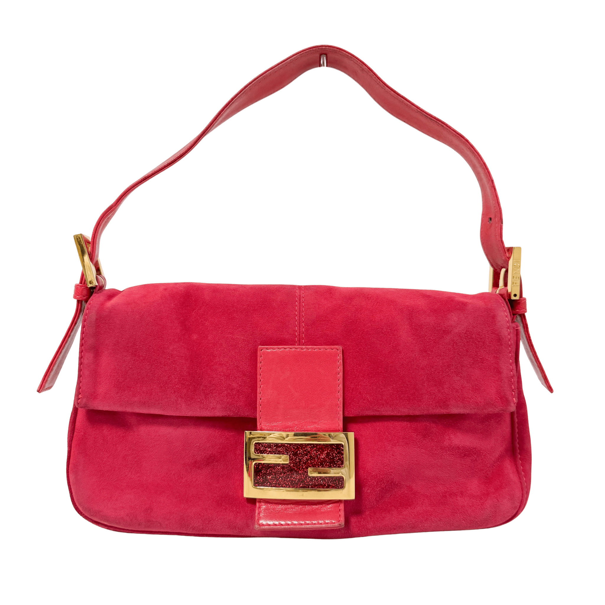 FENDI Baguette Suede Pink Shoulder Bag, in , Sold by HIVE PRELOVED - Shoulder Bags, ,