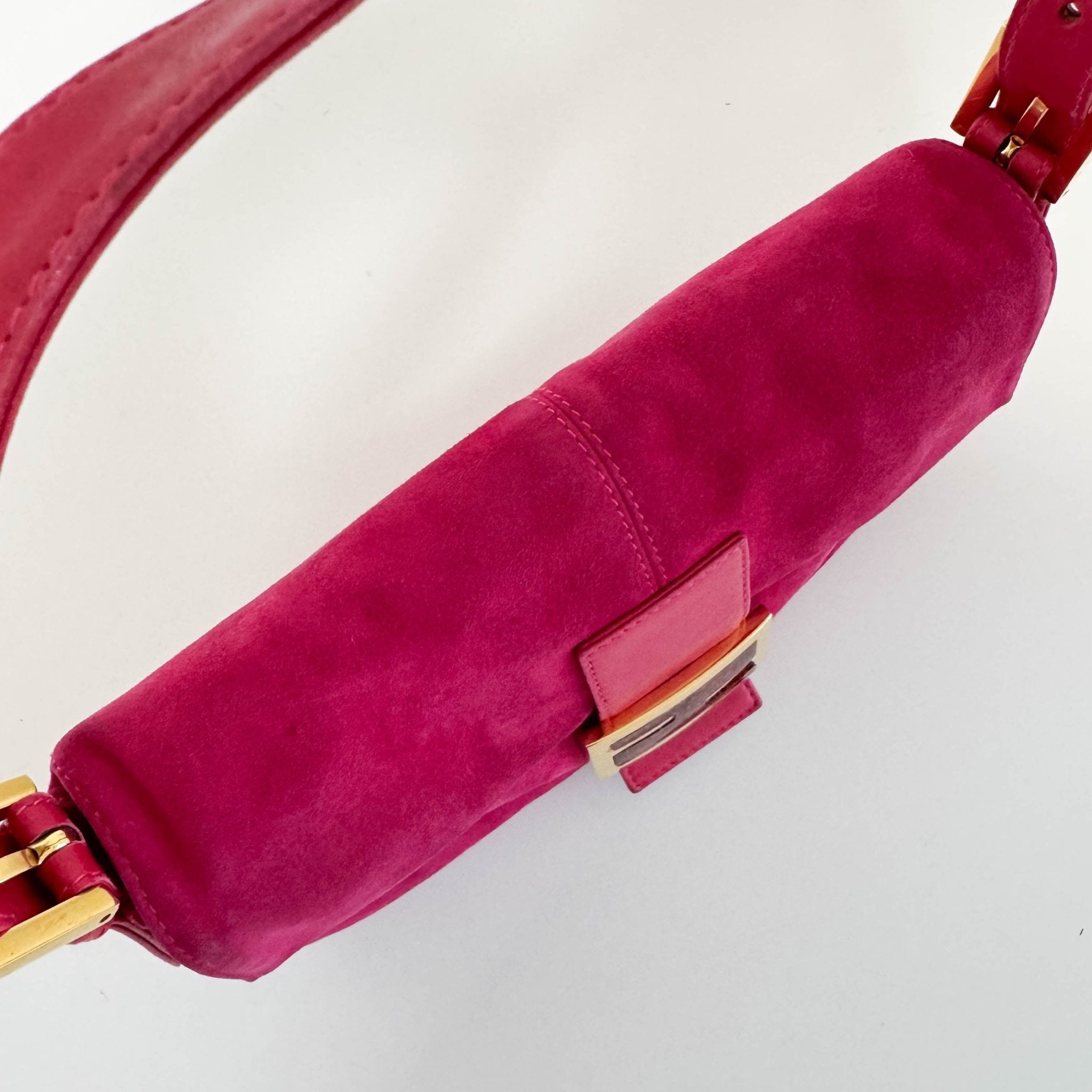 FENDI Baguette Suede Pink Shoulder Bag, in , Sold by HIVE PRELOVED - Shoulder Bags, ,