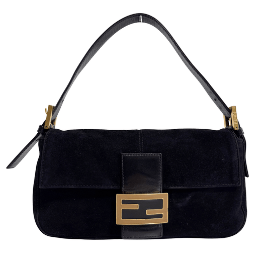FENDI Baguette Velvet Black Shoulder Bag, in , Sold by HIVE PRELOVED - Shoulder Bags, ,