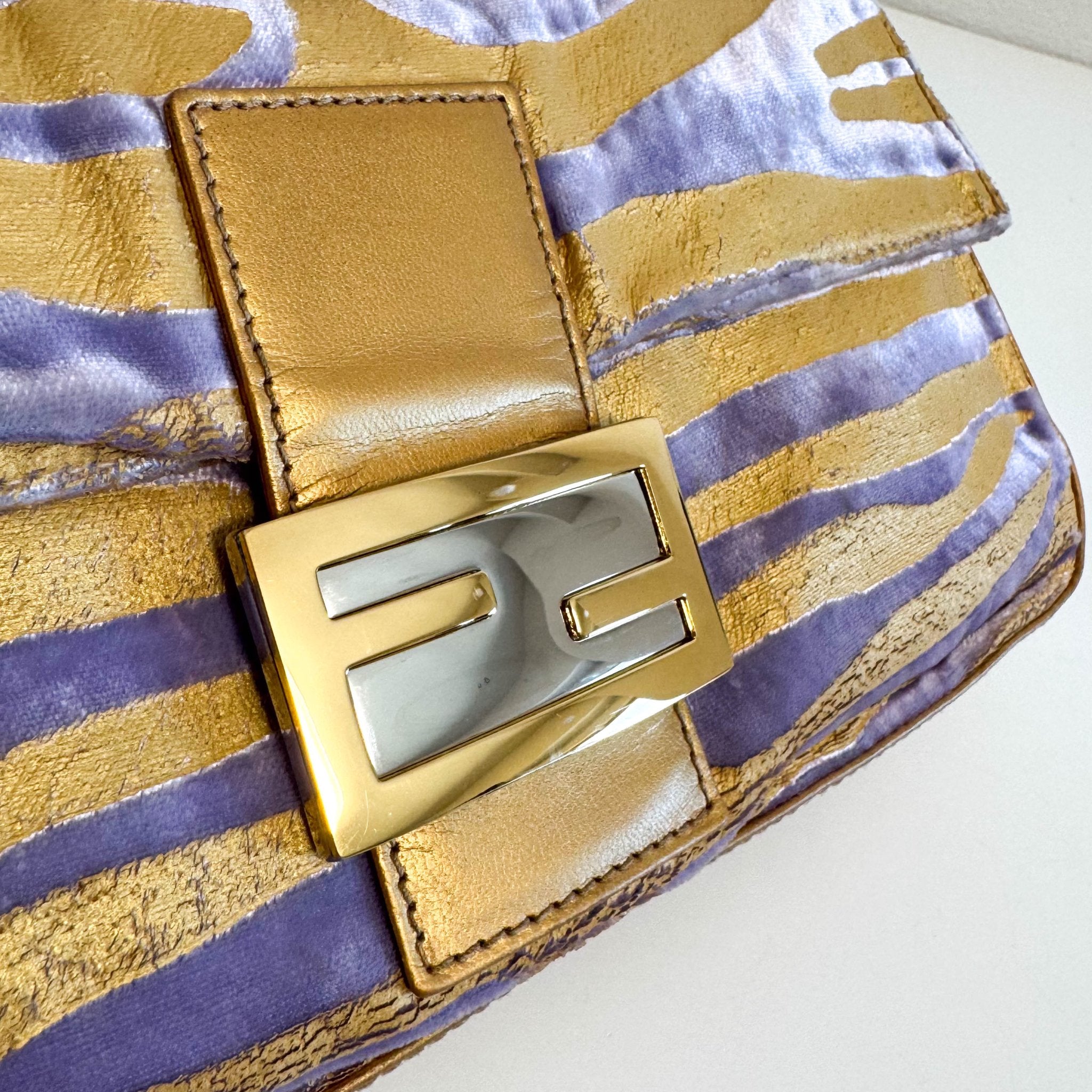 FENDI Baguette Velvet Zebra Design Shoulder Bag, in , Sold by HIVE PRELOVED - Shoulder Bags, ,