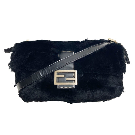 FENDI Baguette Vintage Black Fur, in , Sold by HIVE PRELOVED - Shoulder Bags, ,