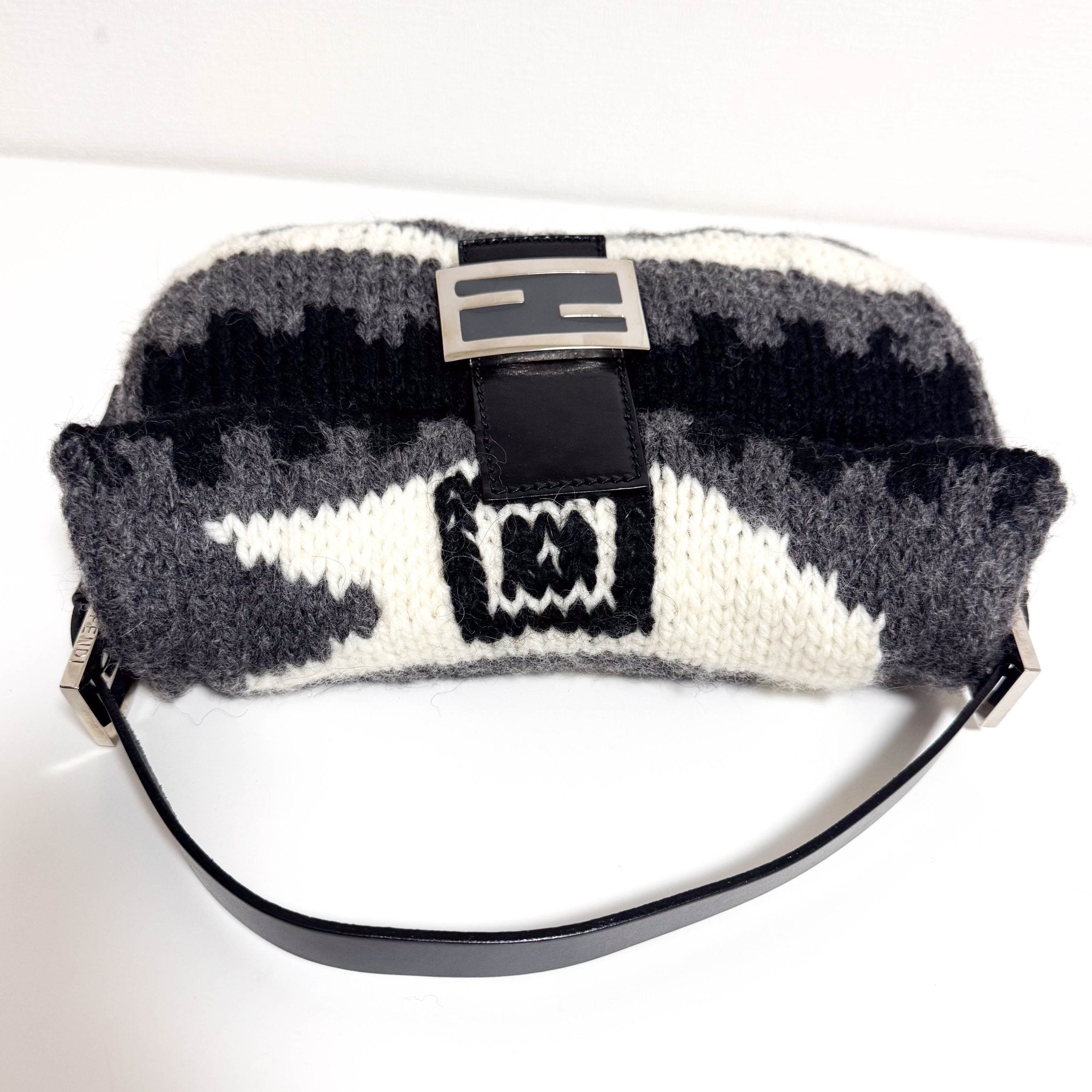 FENDI Baguette Wool Nordic Pattern Shoulder Bag, in , Sold by HIVE PRELOVED - Shoulder Bags, ,