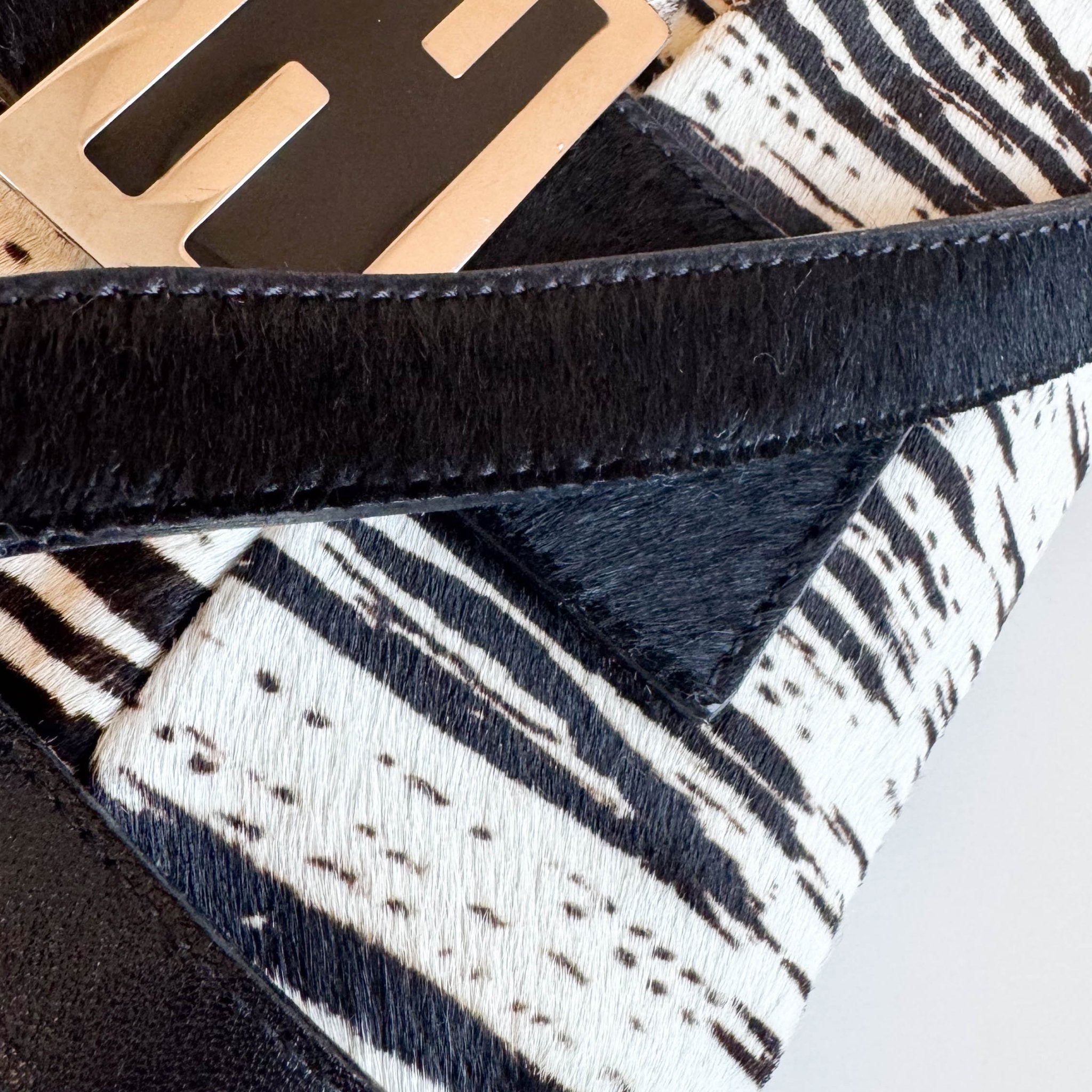 FENDI Baguette Zebra Pony Hair Shoulder Bag, in , Sold by HIVE PRELOVED - Shoulder Bags, ,