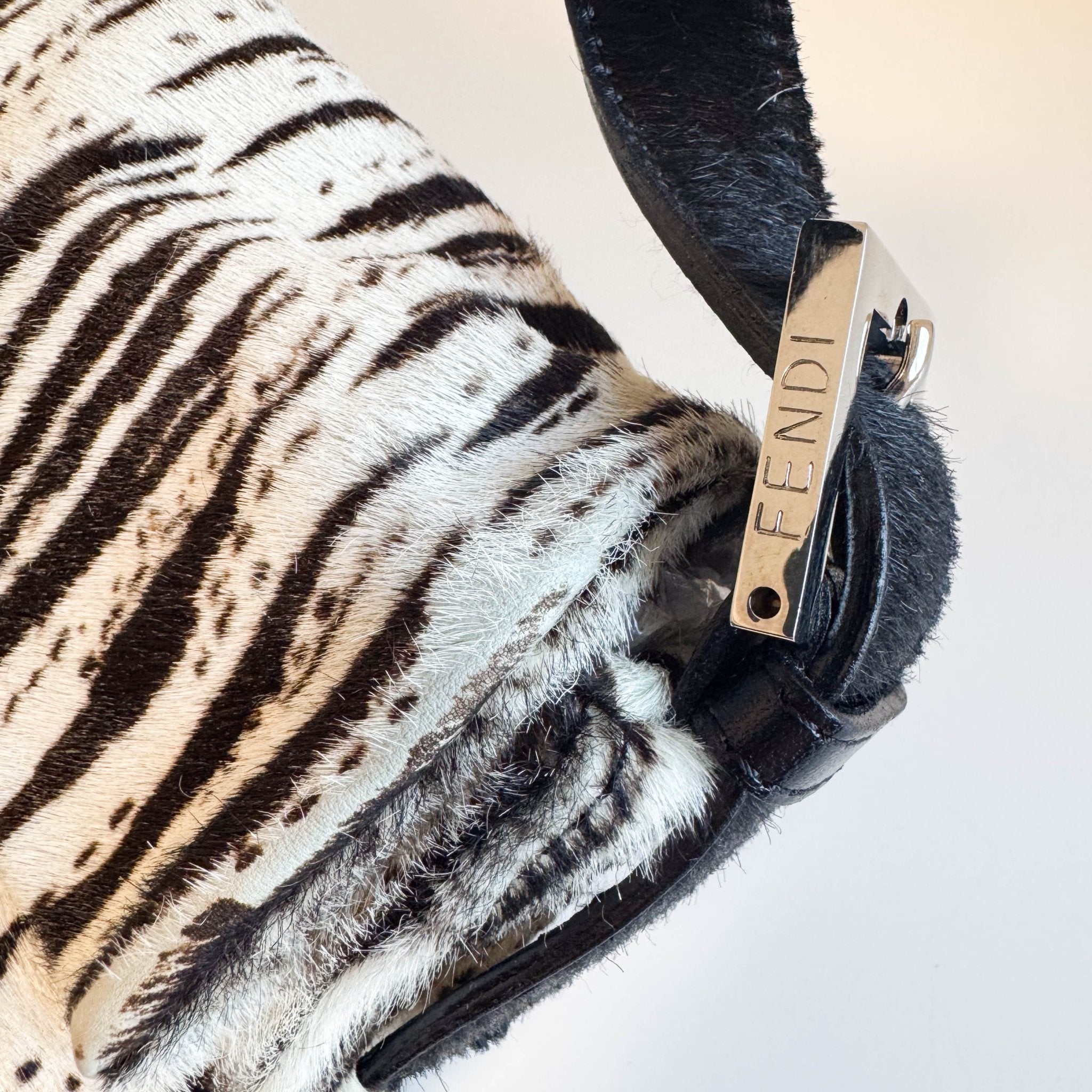 FENDI Baguette Zebra Pony Hair Shoulder Bag, in , Sold by HIVE PRELOVED - Shoulder Bags, ,