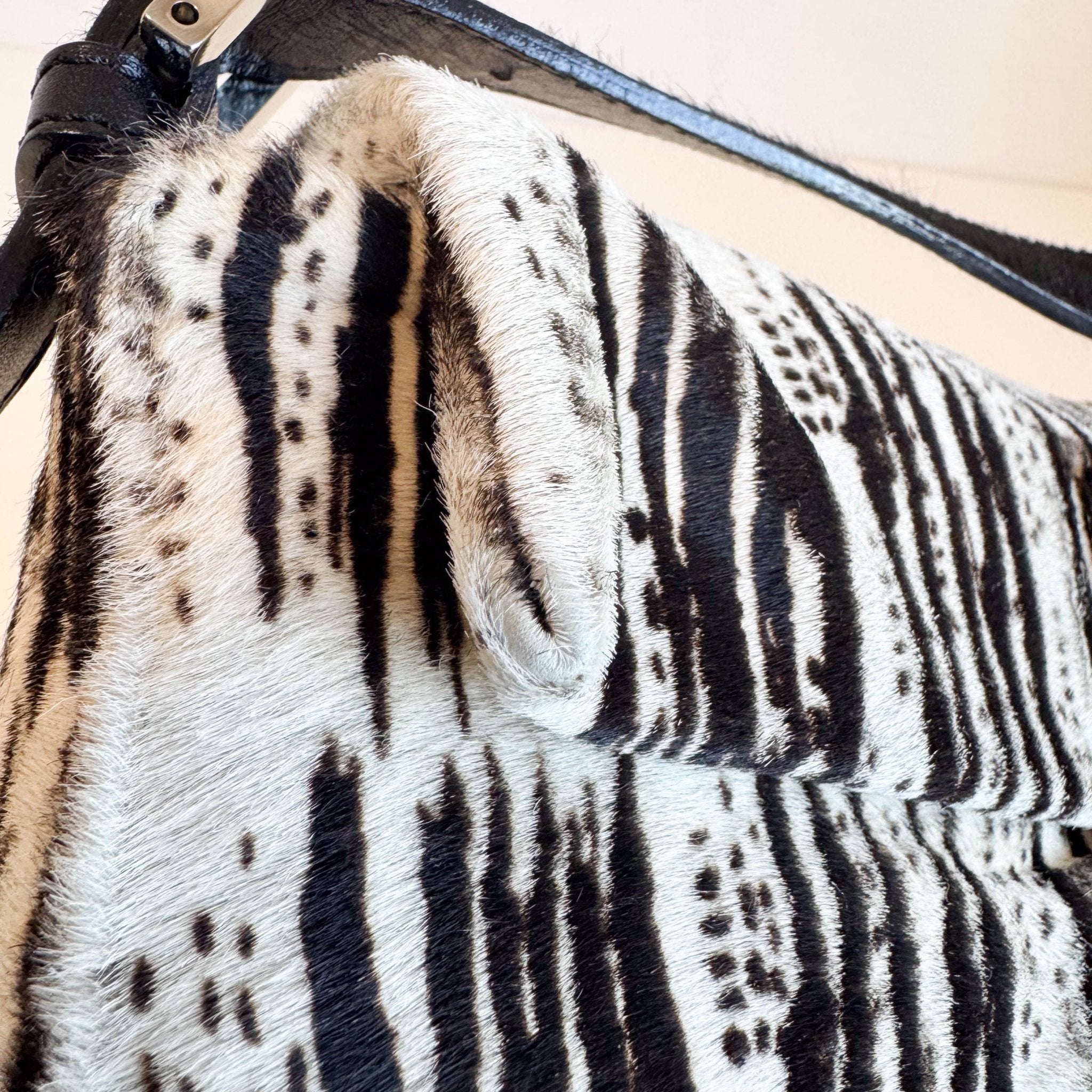 FENDI Baguette Zebra Pony Hair Shoulder Bag, in , Sold by HIVE PRELOVED - Shoulder Bags, ,