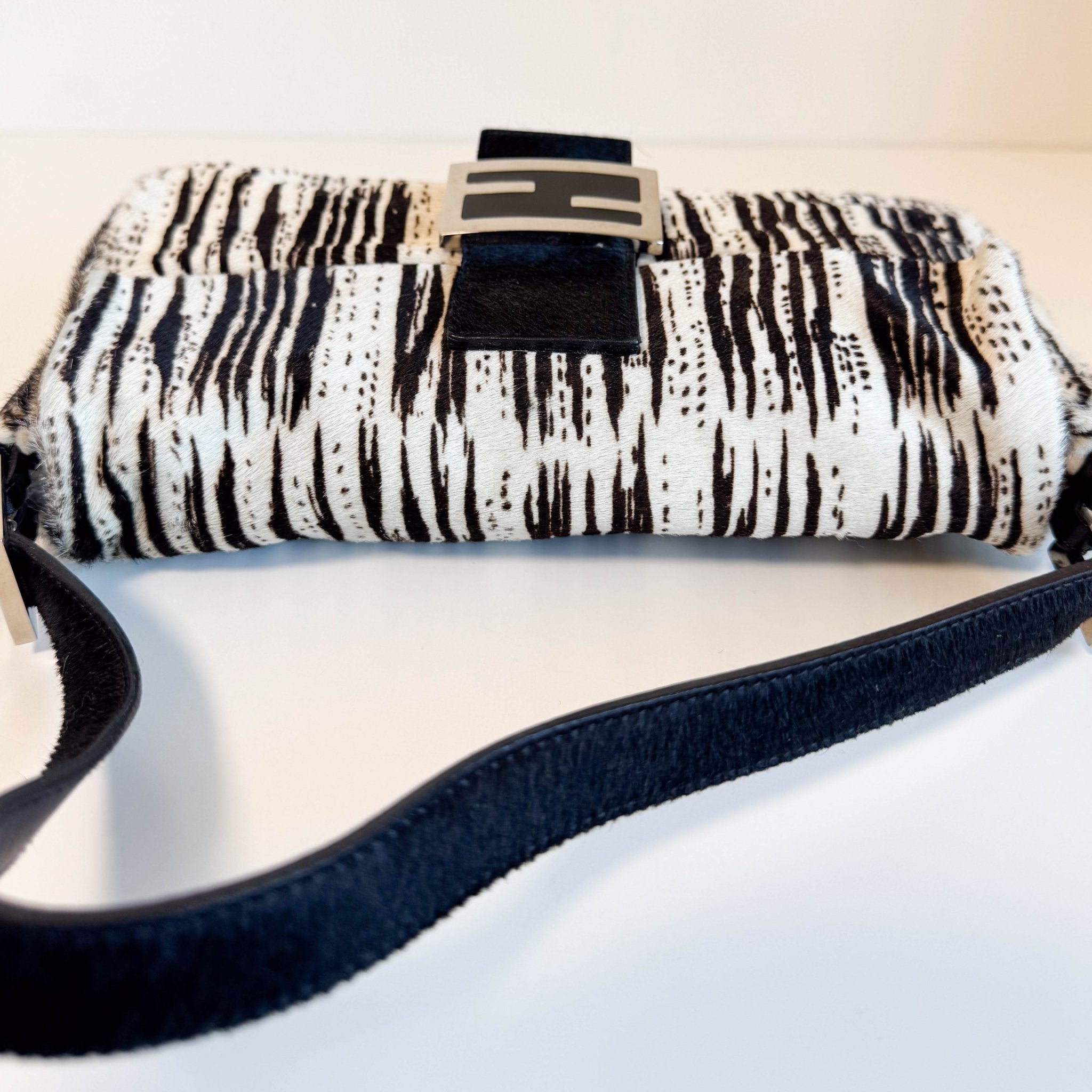 FENDI Baguette Zebra Pony Hair Shoulder Bag, in , Sold by HIVE PRELOVED - Shoulder Bags, ,