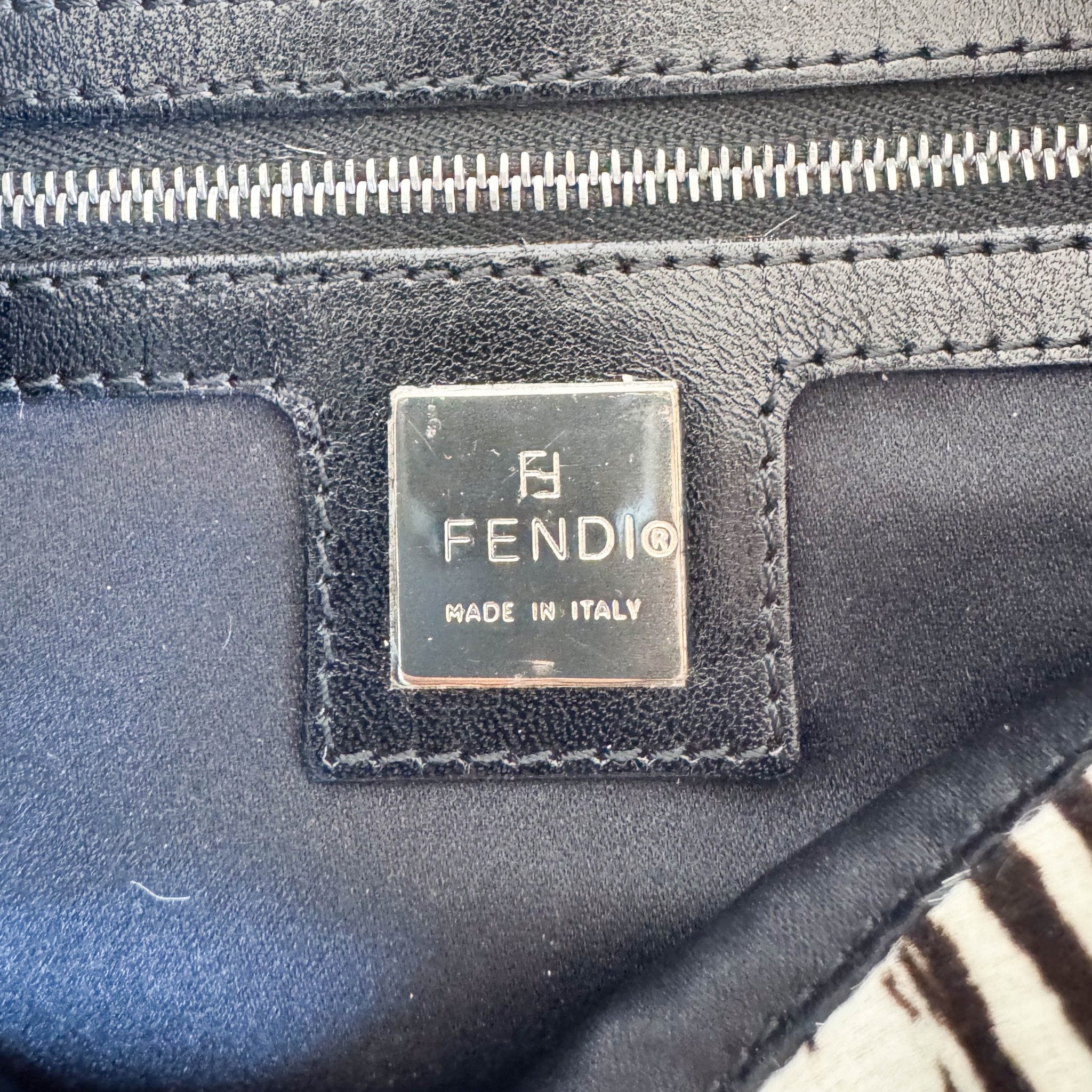 FENDI Baguette Zebra Pony Hair Shoulder Bag, in , Sold by HIVE PRELOVED - Shoulder Bags, ,