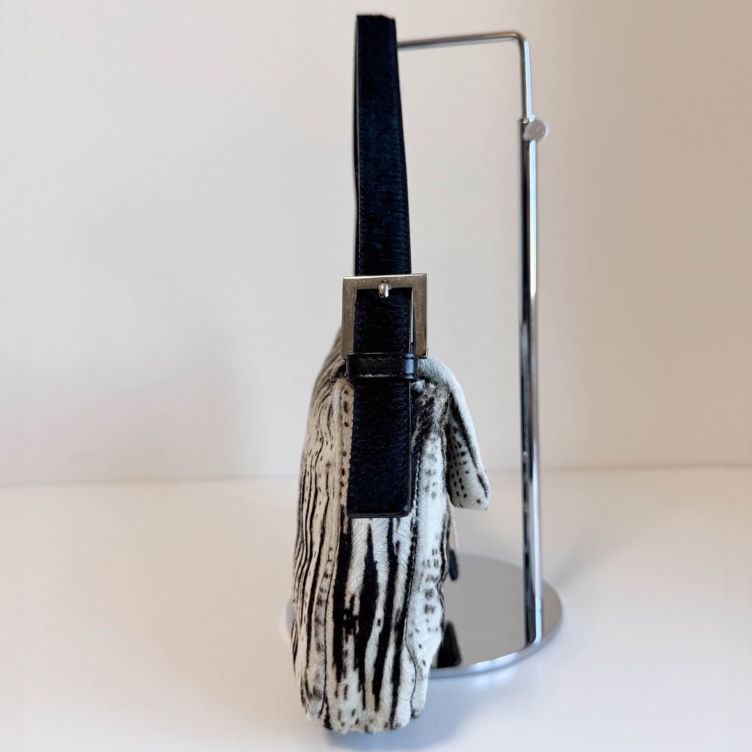 FENDI Baguette Zebra Pony Hair Shoulder Bag, in , Sold by HIVE PRELOVED - Shoulder Bags, ,
