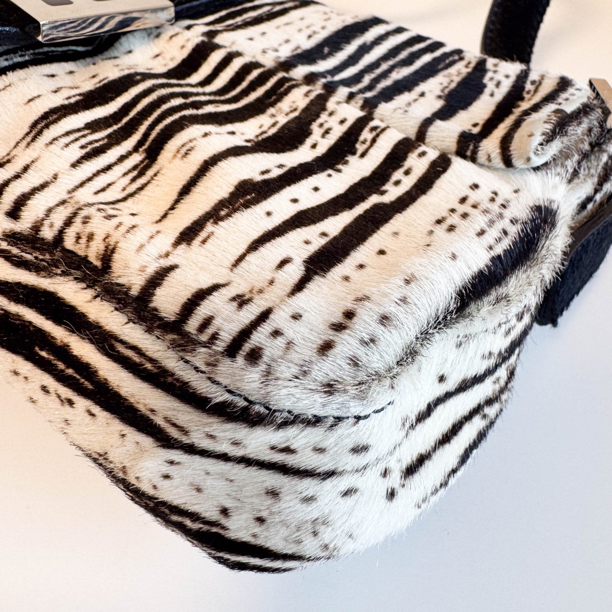 FENDI Baguette Zebra Pony Hair Shoulder Bag, in , Sold by HIVE PRELOVED - Shoulder Bags, ,
