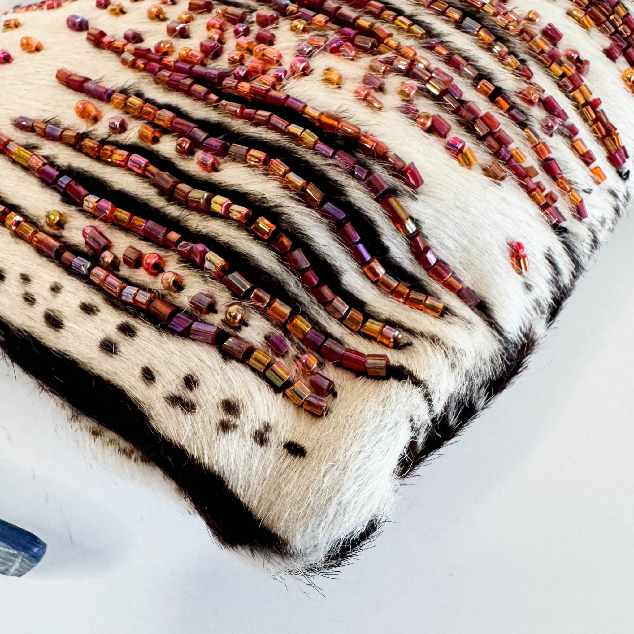 FENDI Baguette Zebra Pony Hair with Beaded Shoulder Bag, in , Sold by HIVE PRELOVED - Shoulder Bags, ,