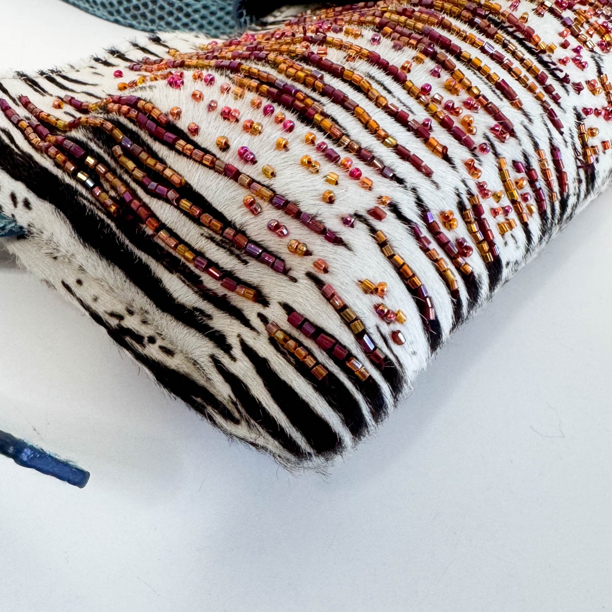 FENDI Baguette Zebra Pony Hair with Beaded Shoulder Bag, in , Sold by HIVE PRELOVED - Shoulder Bags, ,