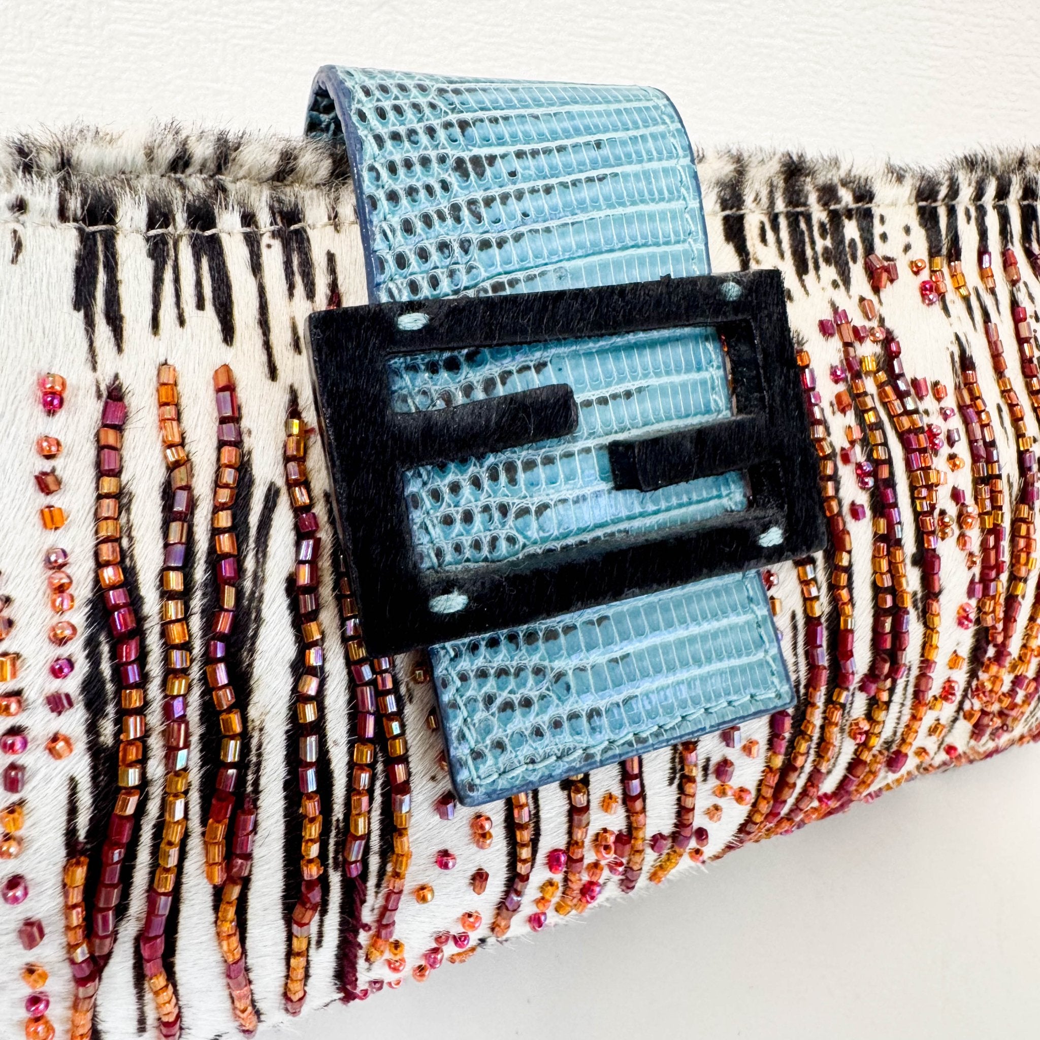 FENDI Baguette Zebra Pony Hair with Beaded Shoulder Bag, in , Sold by HIVE PRELOVED - Shoulder Bags, ,