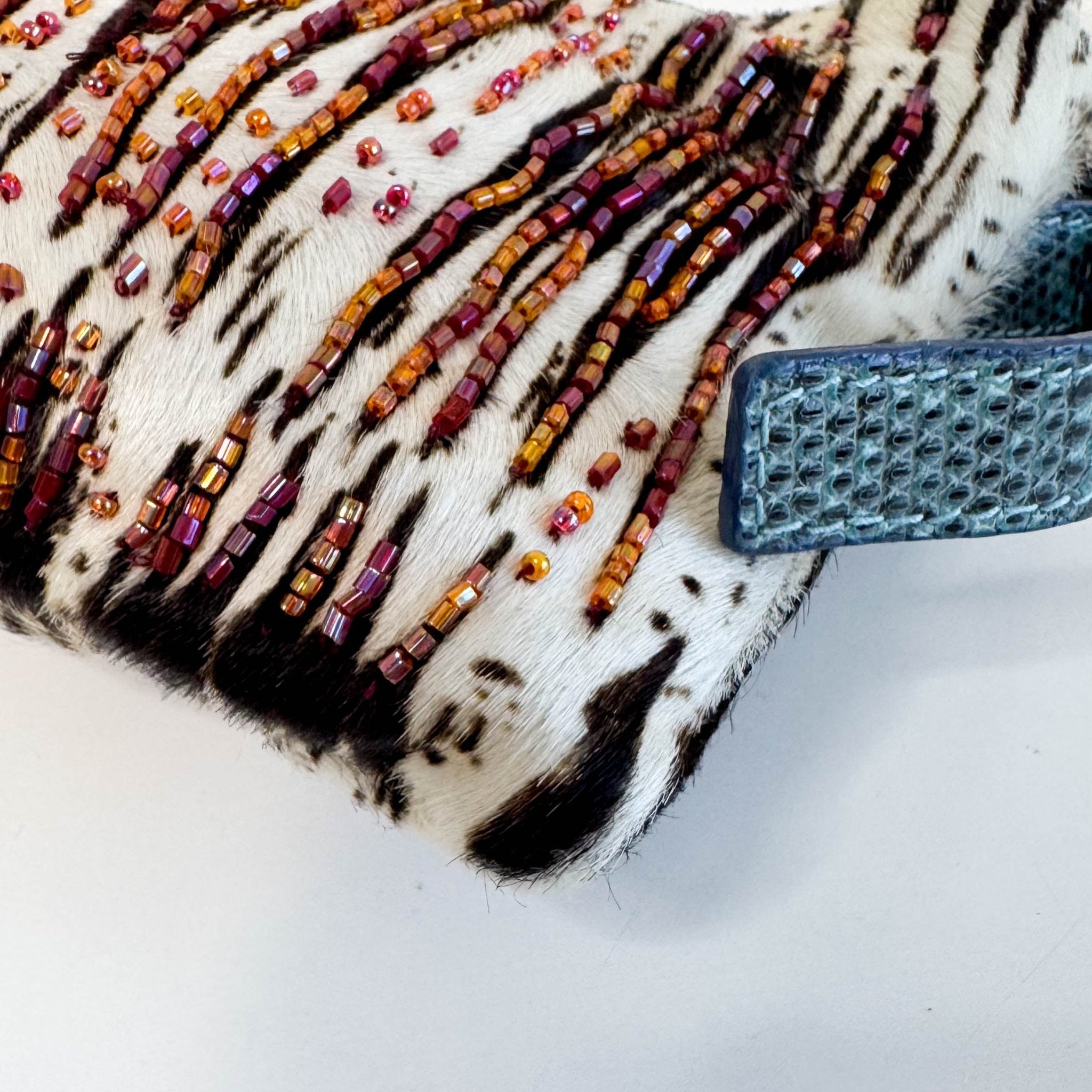 FENDI Baguette Zebra Pony Hair with Beaded Shoulder Bag, in , Sold by HIVE PRELOVED - Shoulder Bags, ,