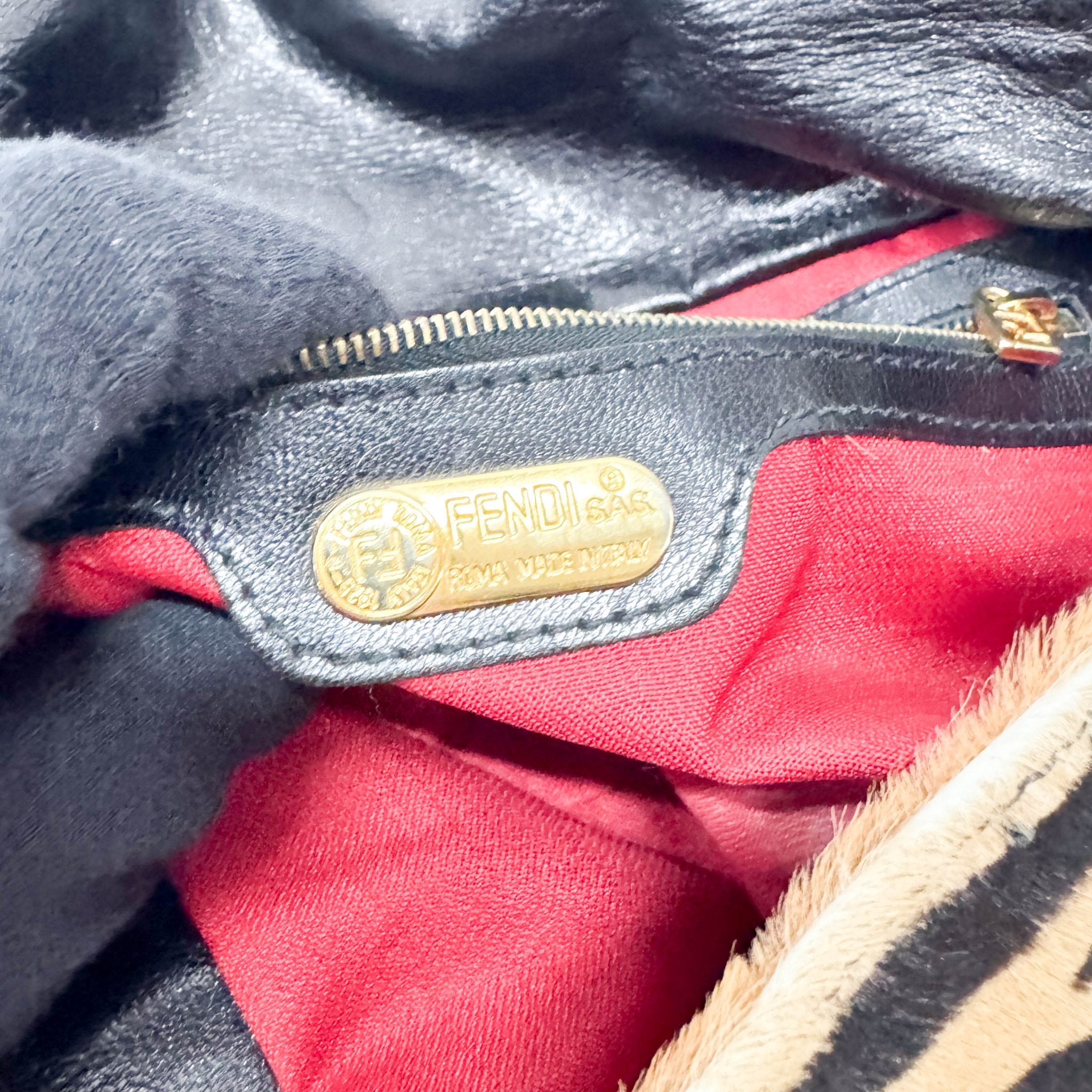 FENDI Baguette Zebra Print Brown Pony Hair Shoulder Bag, in , Sold by HIVE PRELOVED - Shoulder Bags, ,