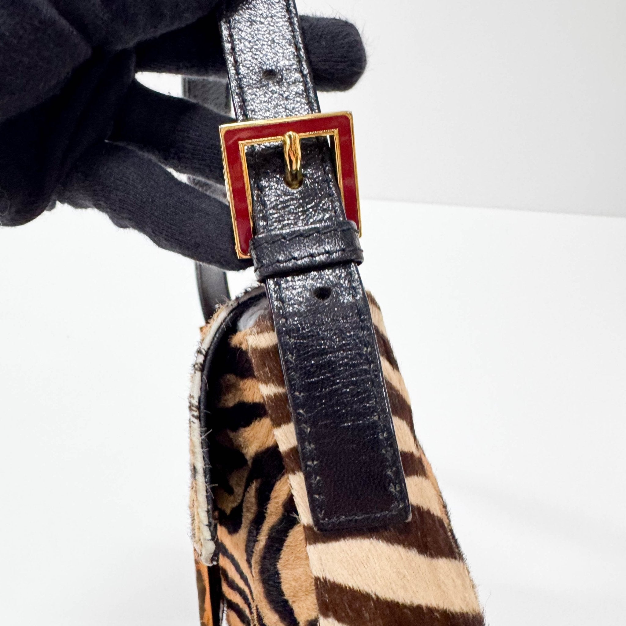 FENDI Baguette Zebra Print Brown Pony Hair Shoulder Bag, in , Sold by HIVE PRELOVED - Shoulder Bags, ,