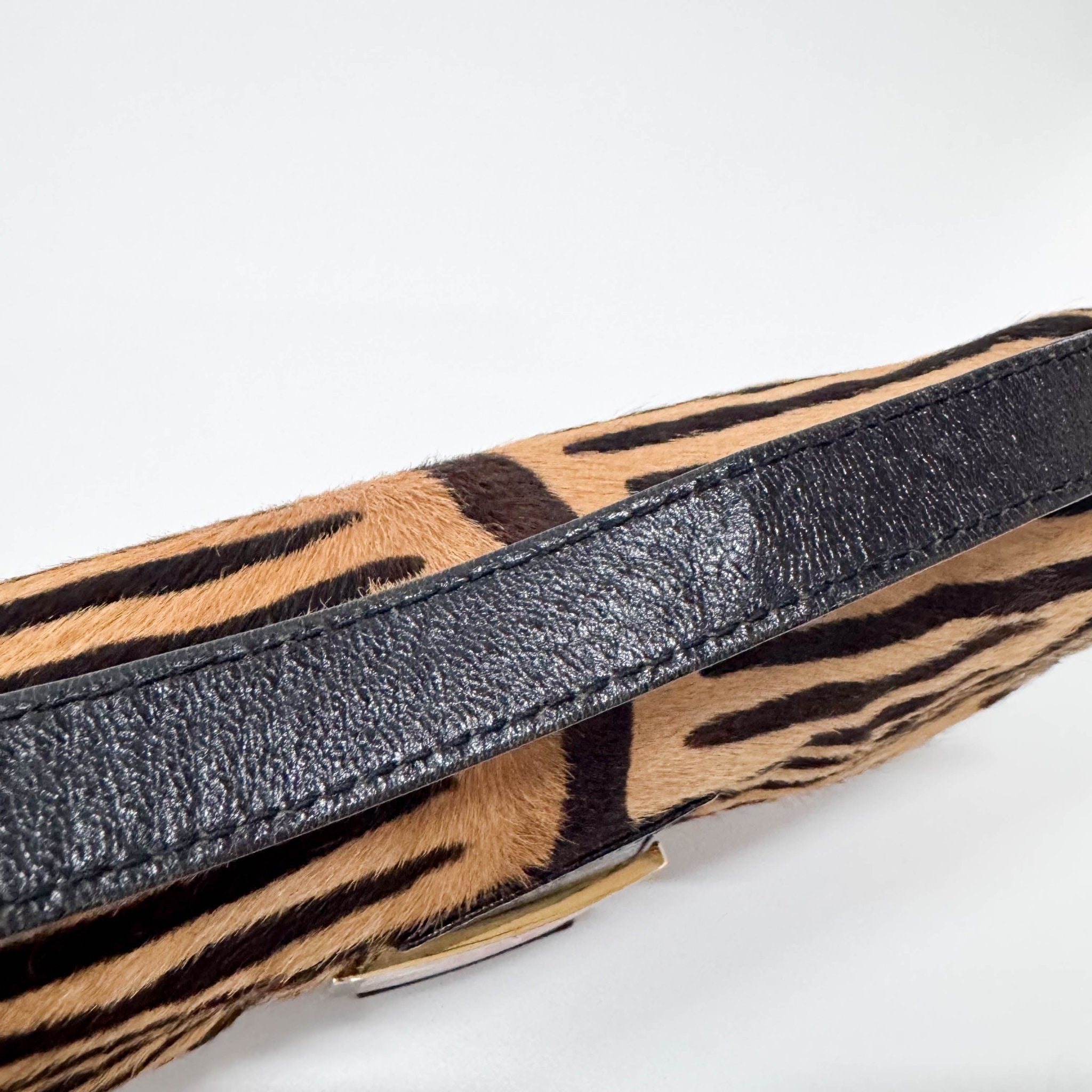 FENDI Baguette Zebra Print Brown Pony Hair Shoulder Bag, in , Sold by HIVE PRELOVED - Shoulder Bags, ,