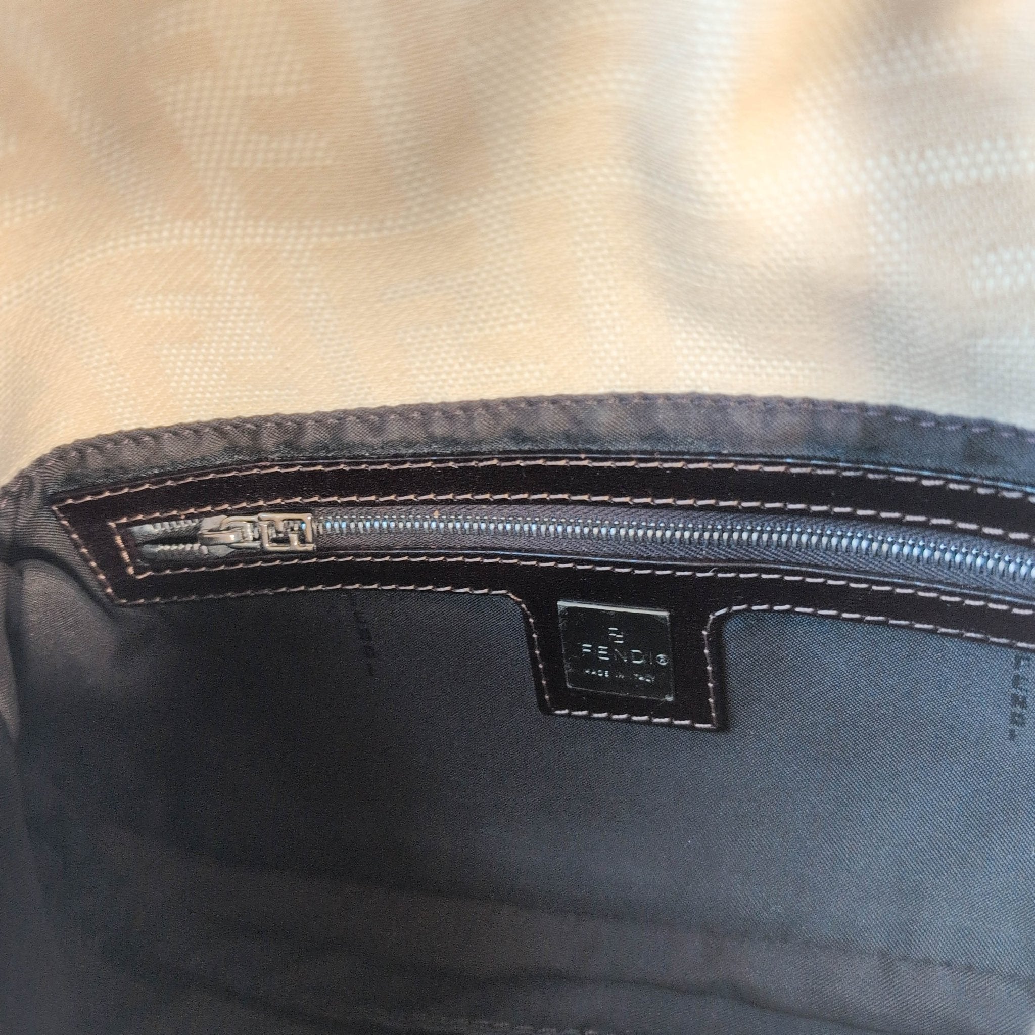 FENDI Baguette Zucca Beige Shoulder Bag, in , Sold by HIVE PRELOVED - Shoulder Bags, ,