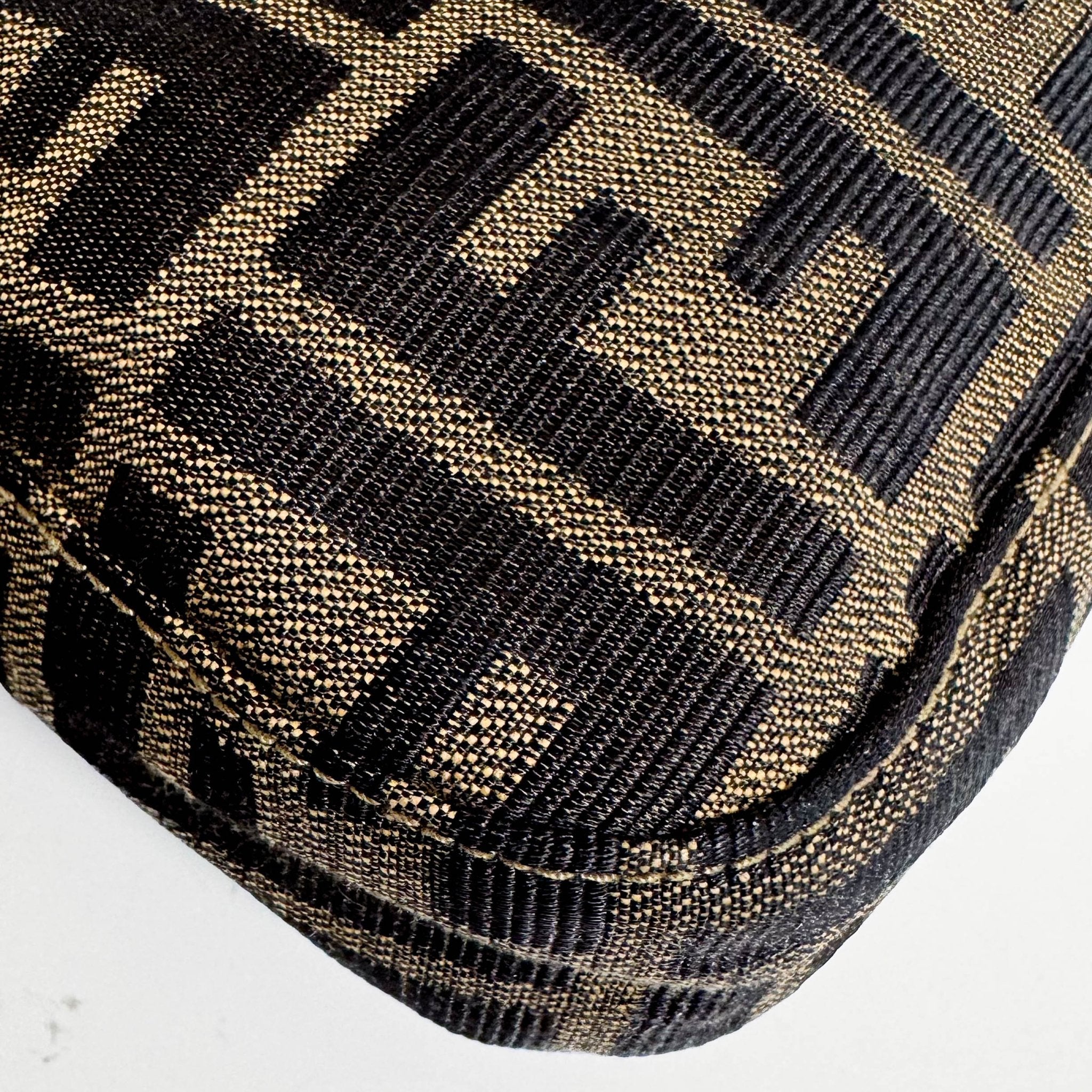 FENDI Baguette Zucca Brown Canvas Shoulder Bag with Gold Hardware, in , Sold by HIVE PRELOVED - Shoulder Bags, ,