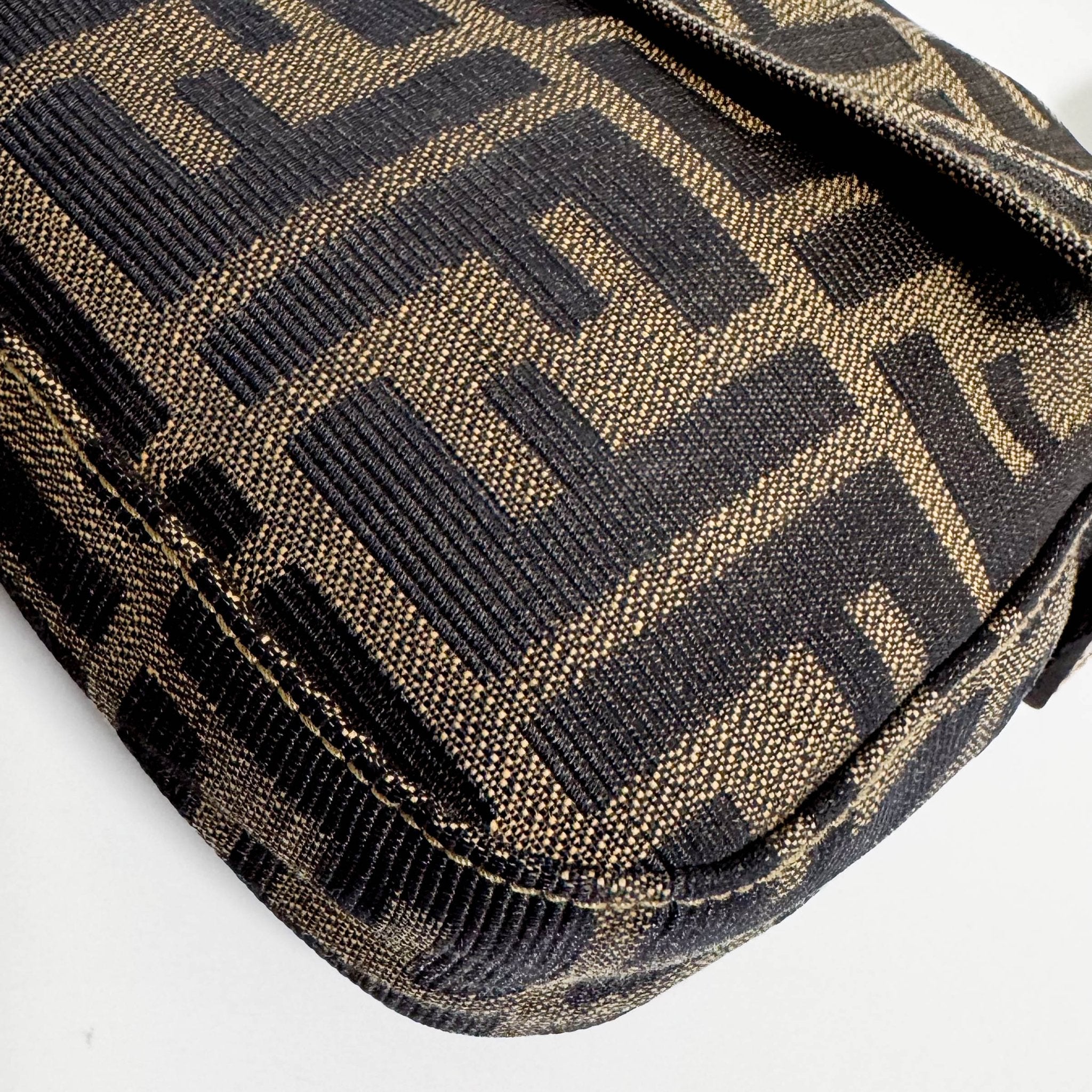 FENDI Baguette Zucca Brown Canvas Shoulder Bag with Gold Hardware, in , Sold by HIVE PRELOVED - Shoulder Bags, ,
