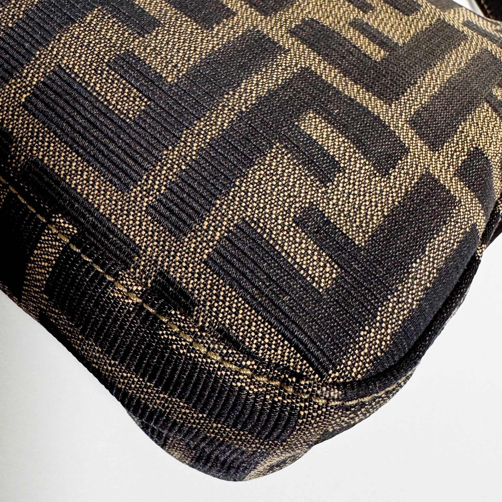 FENDI Baguette Zucca Brown Canvas Shoulder Bag with Gold Hardware, in , Sold by HIVE PRELOVED - Shoulder Bags, ,