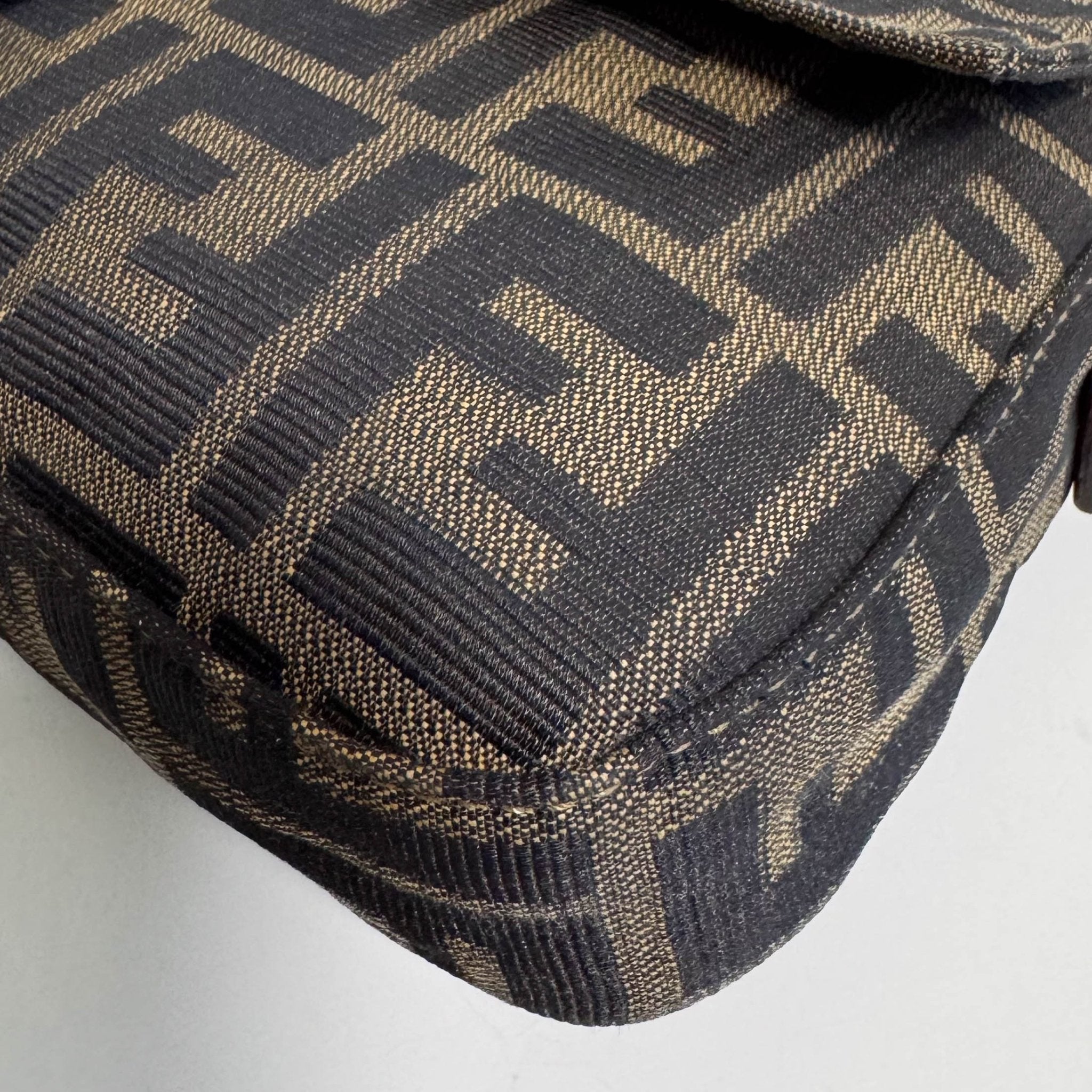 FENDI Baguette Zucca Brown Canvas with Gold Hardware Shoulder Bag, in , Sold by HIVE PRELOVED - Shoulder Bags, ,